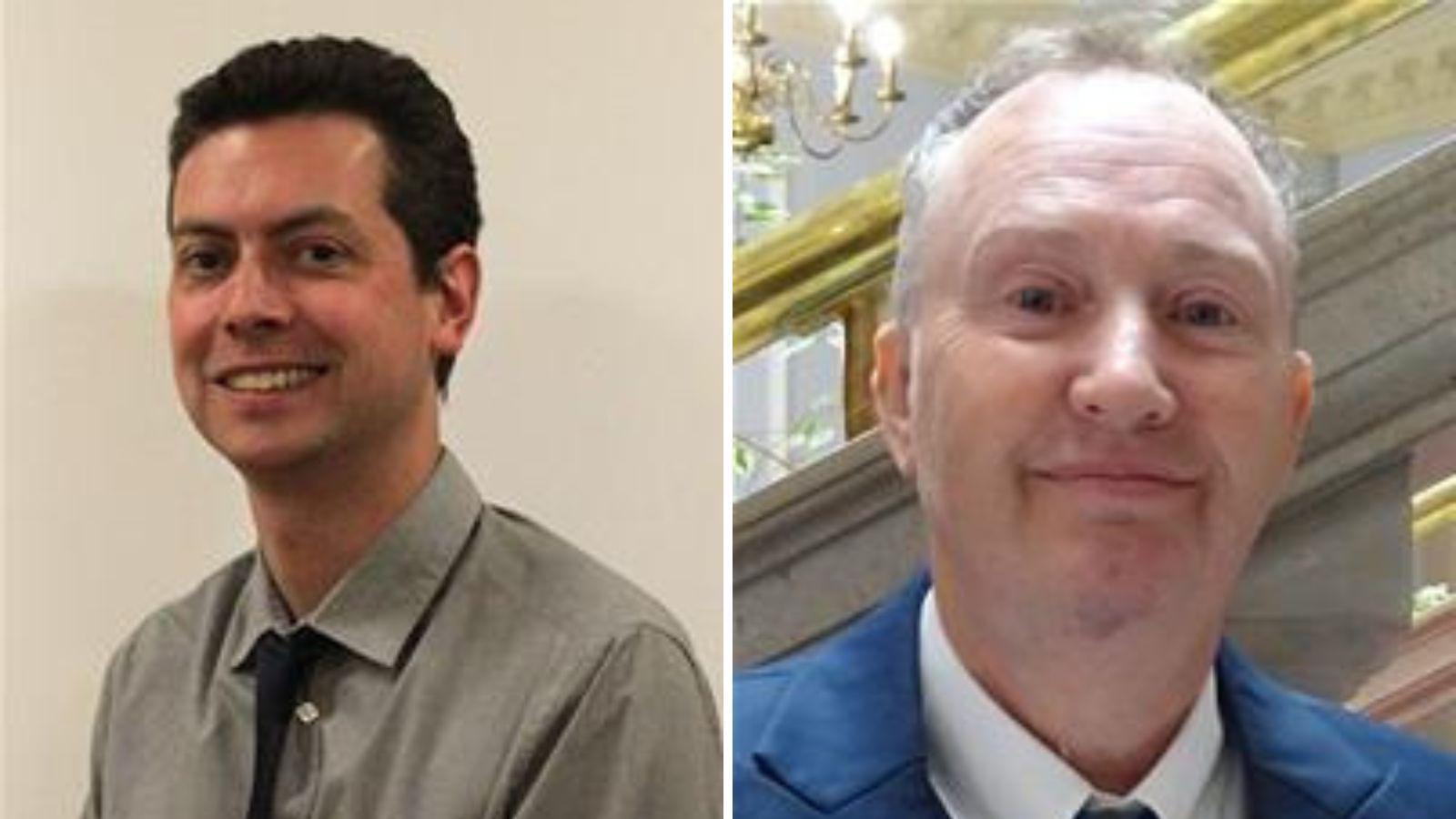 images of the two councillors, Bill Barrett and Robert Ford