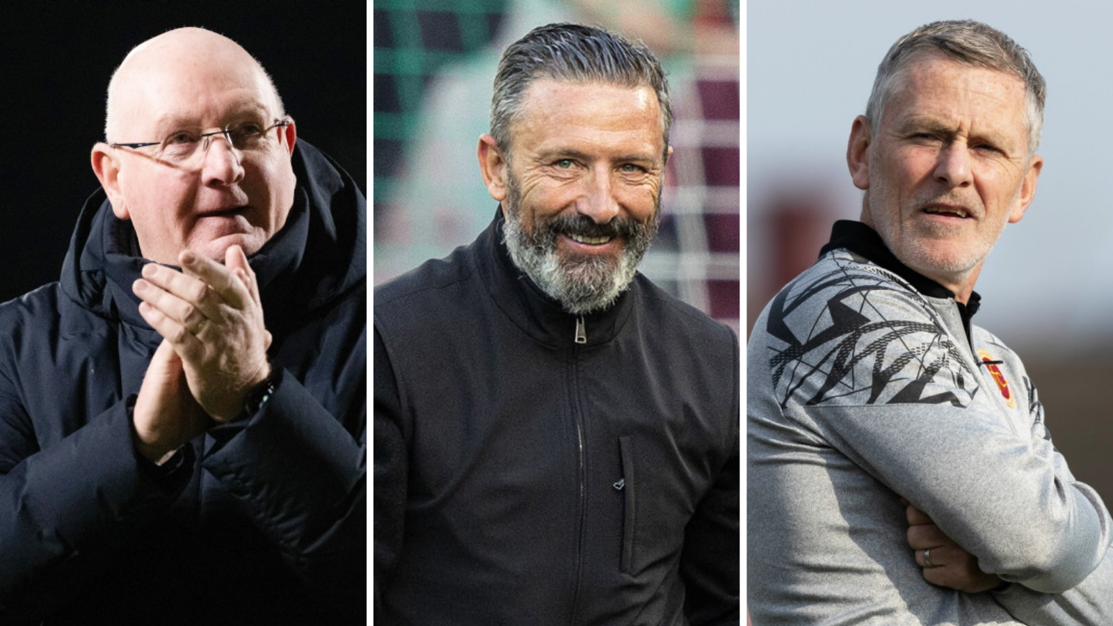 John McGlynn, Derek McInnes and Gary Naysmith