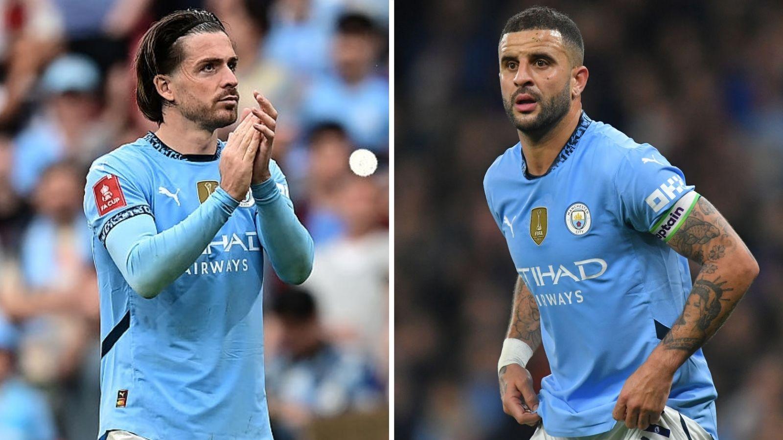 Jack Grealish and Kyle Walker