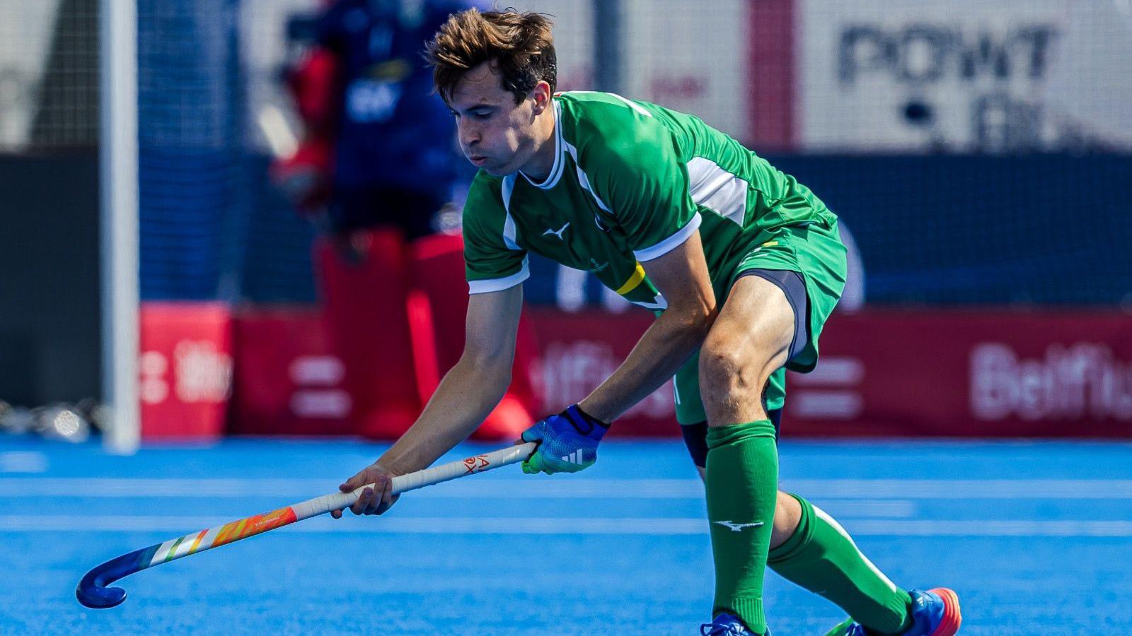 Sean Murray in action against France