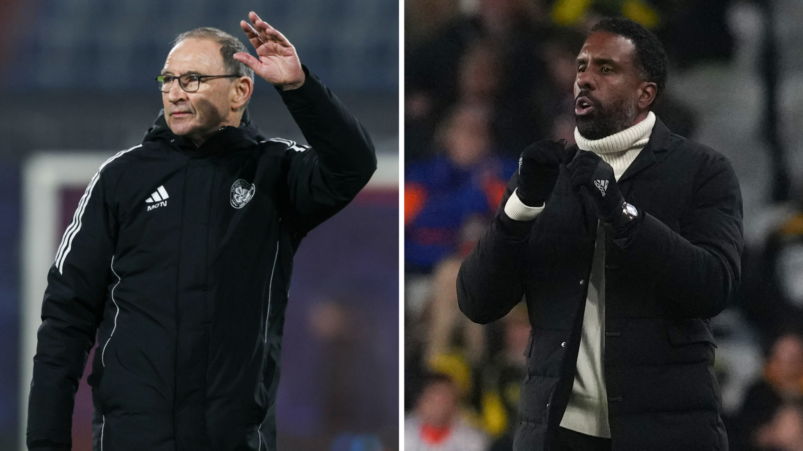 Martin O'Neill and Wilfried Nancy