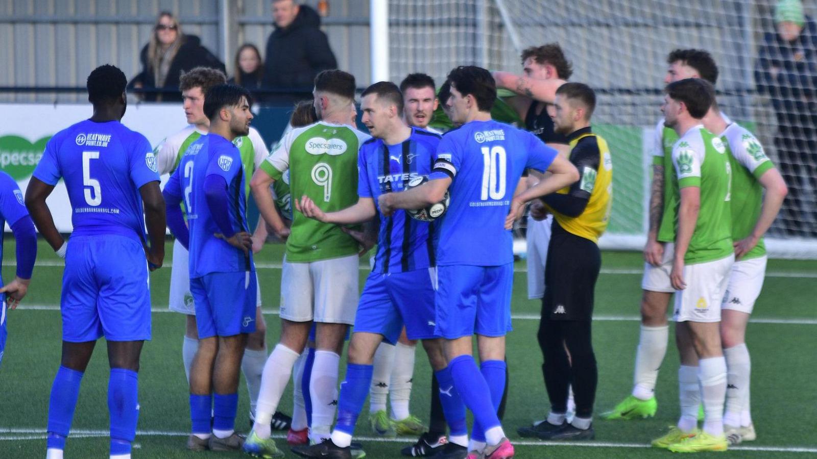 Josh Addison is sent off