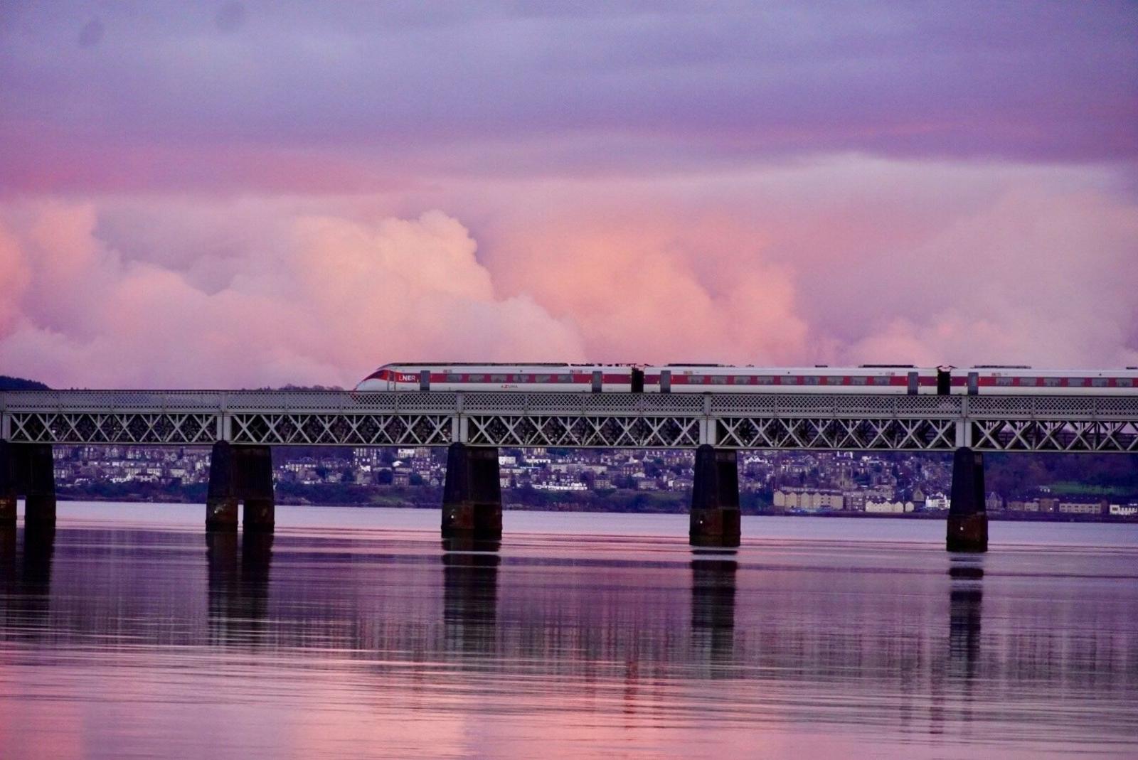 Hataitip Groth took this picture of the Tay Bridge at sunset in Dundee.