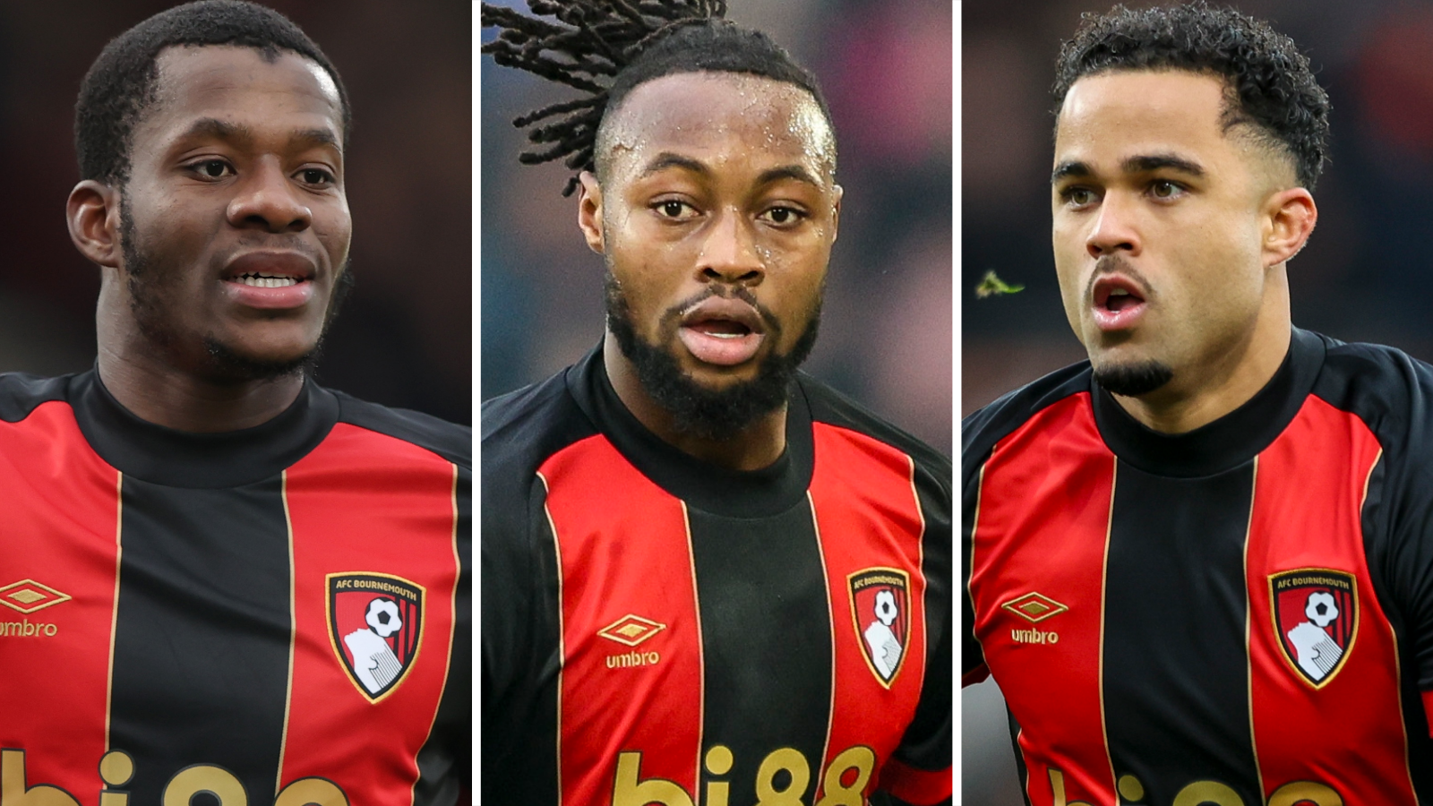 Bournemouth's deadly trio - Dango Ouattara, Antoine Semenyo and Justin Kluivert