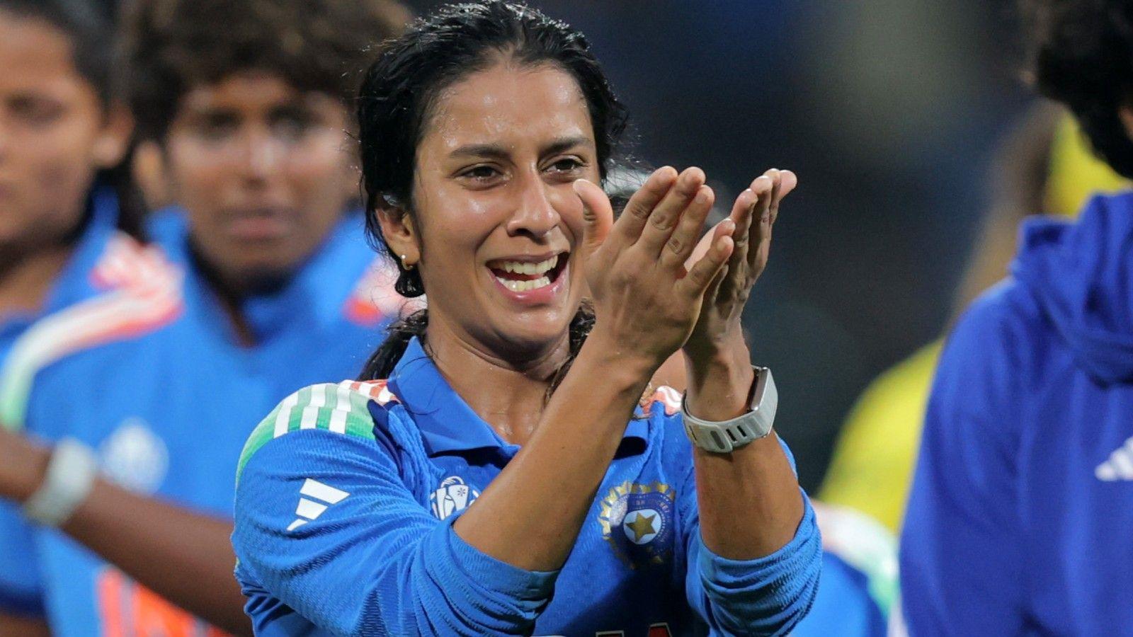 India's Jemimah Rodrigues looks emotional after her side's semi-final win