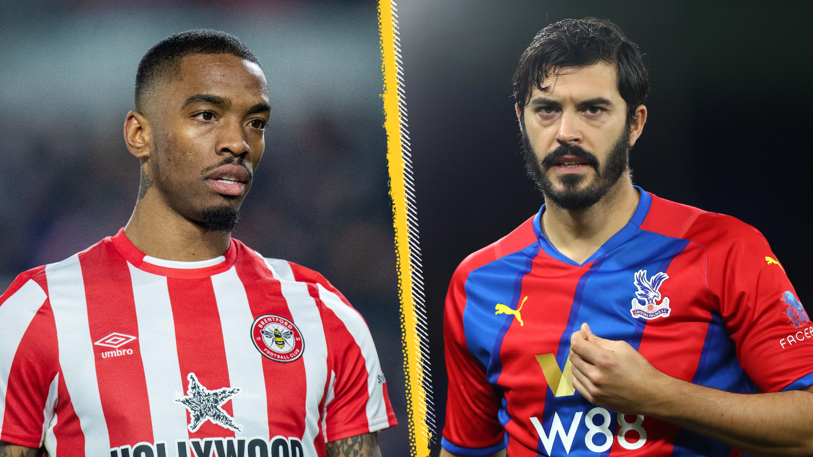 Ivan Toney and James Tomkins