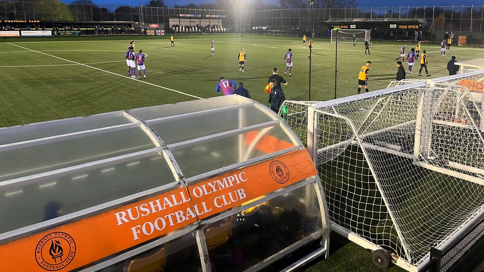 Rushall Olympic's 3G playing surface at their Dales Lane home