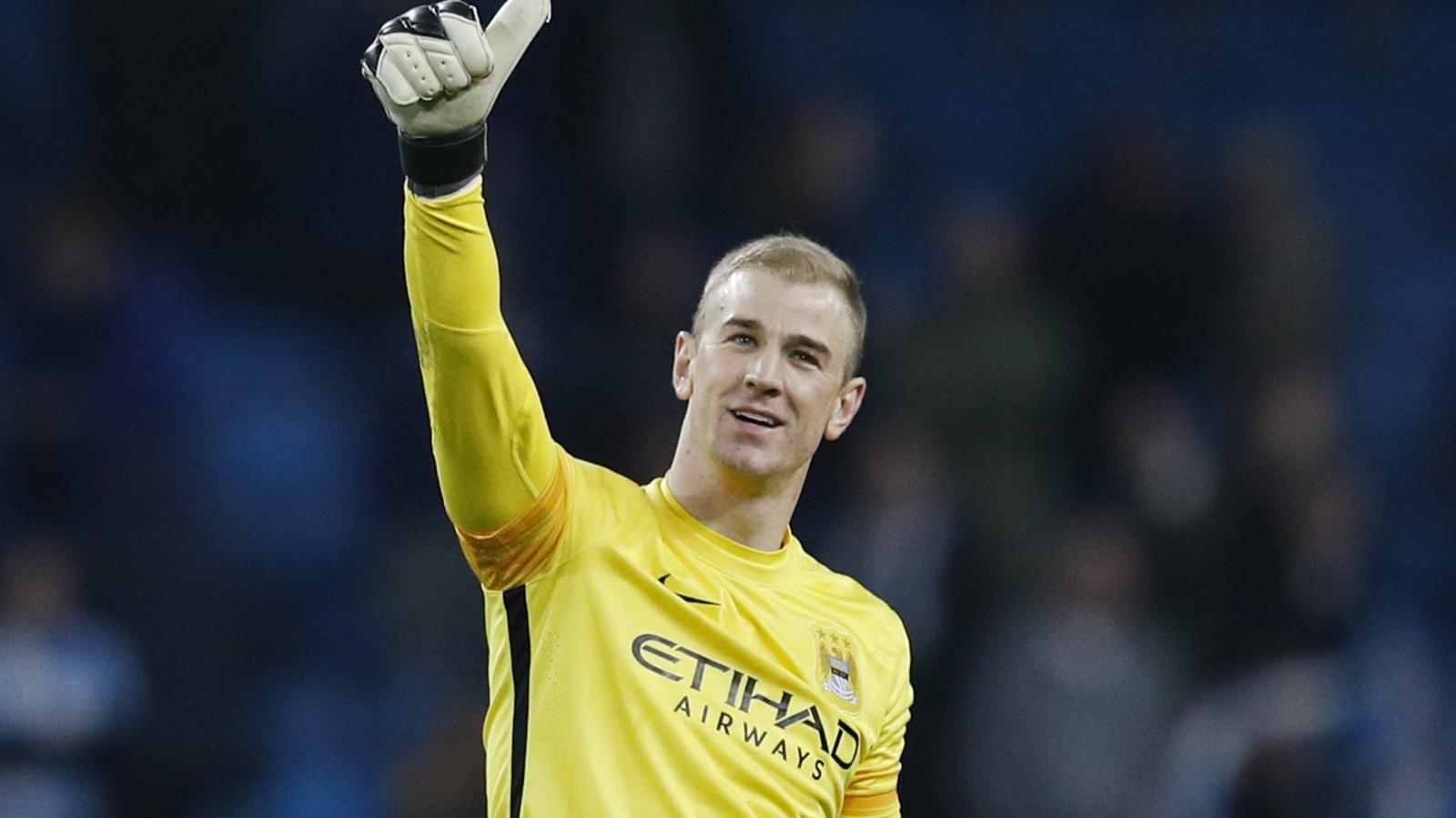 Joe Hart celebrates