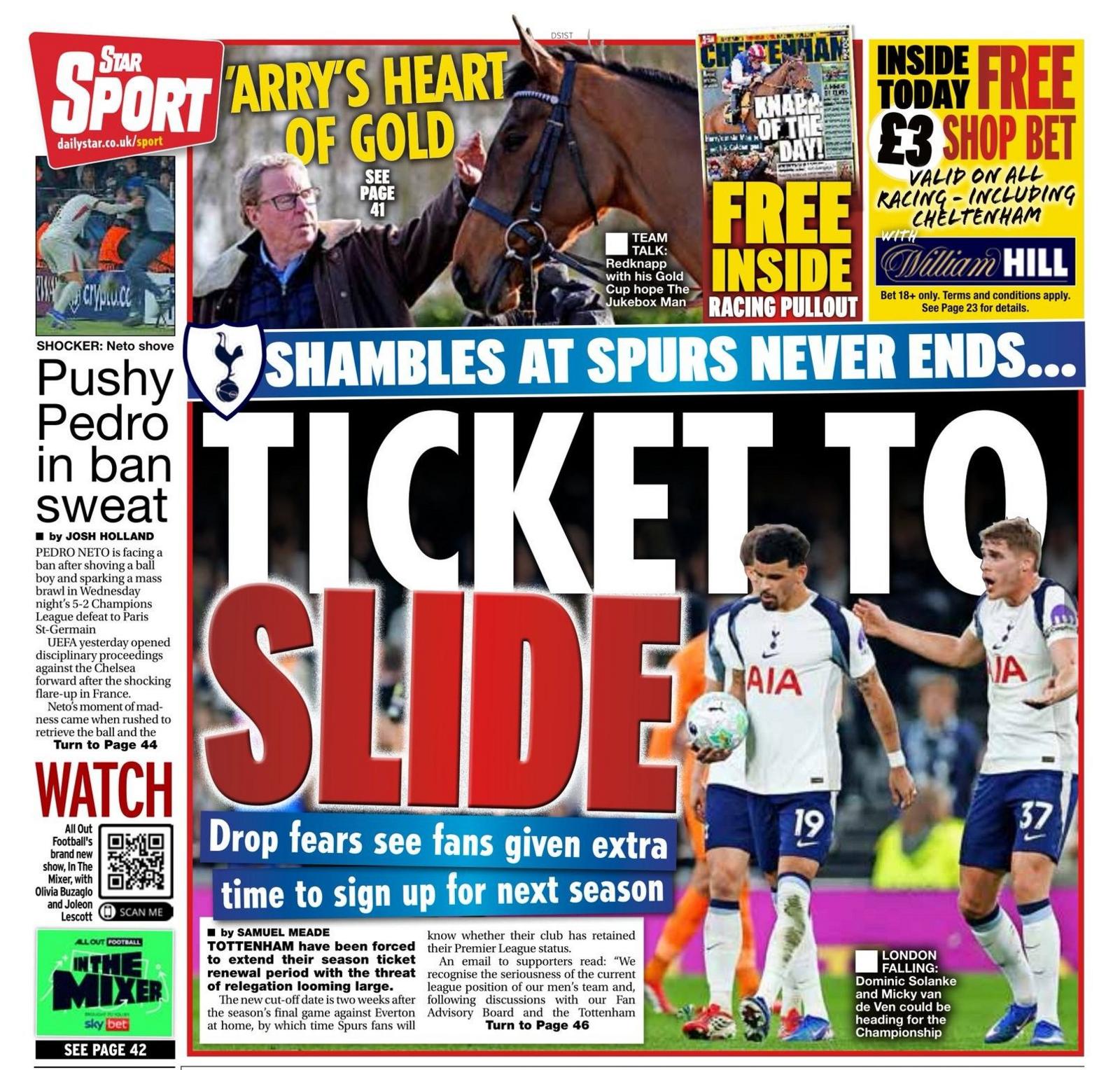 Daily Star back page