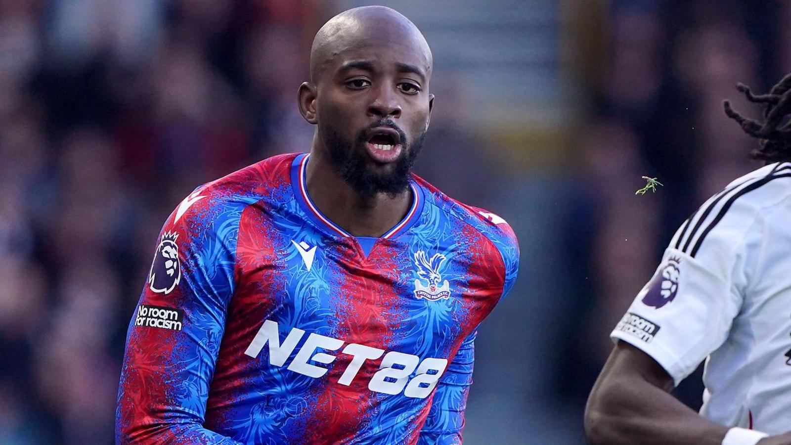 Jean-Philippe Mateta playing for Crystal Palace against Fulham