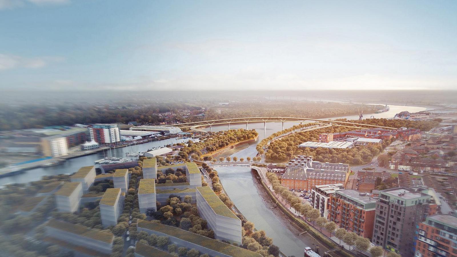 Proposed Ipswich waterfront bridges scheme