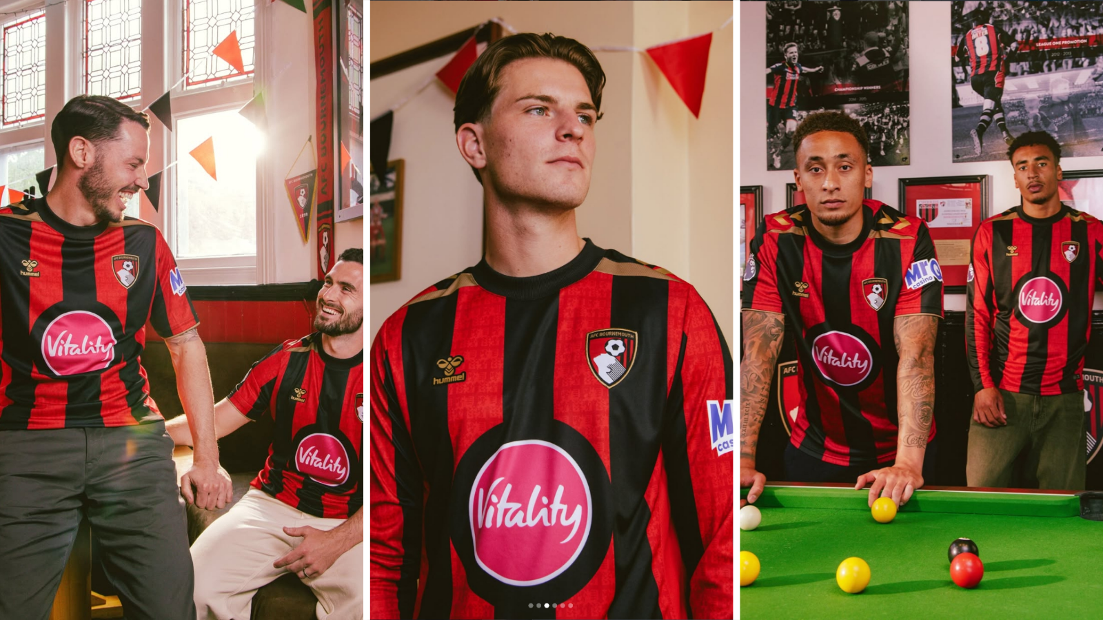 Bournemouth players wear 2026-27 home shirt