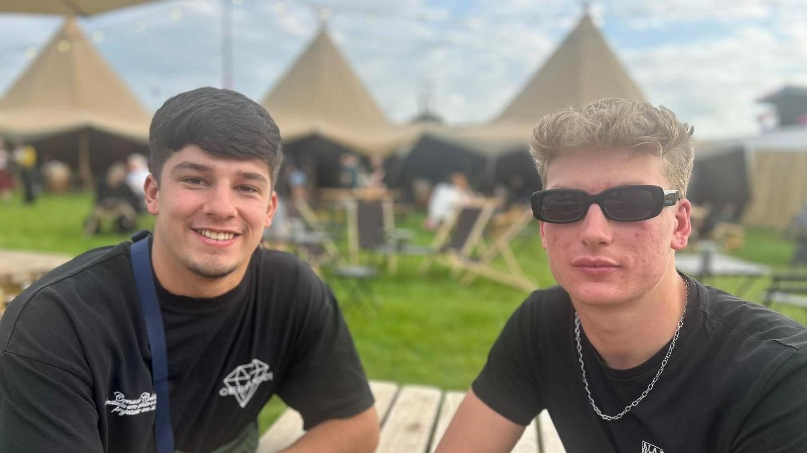 James and Owen at Radio 1's Big Weekend