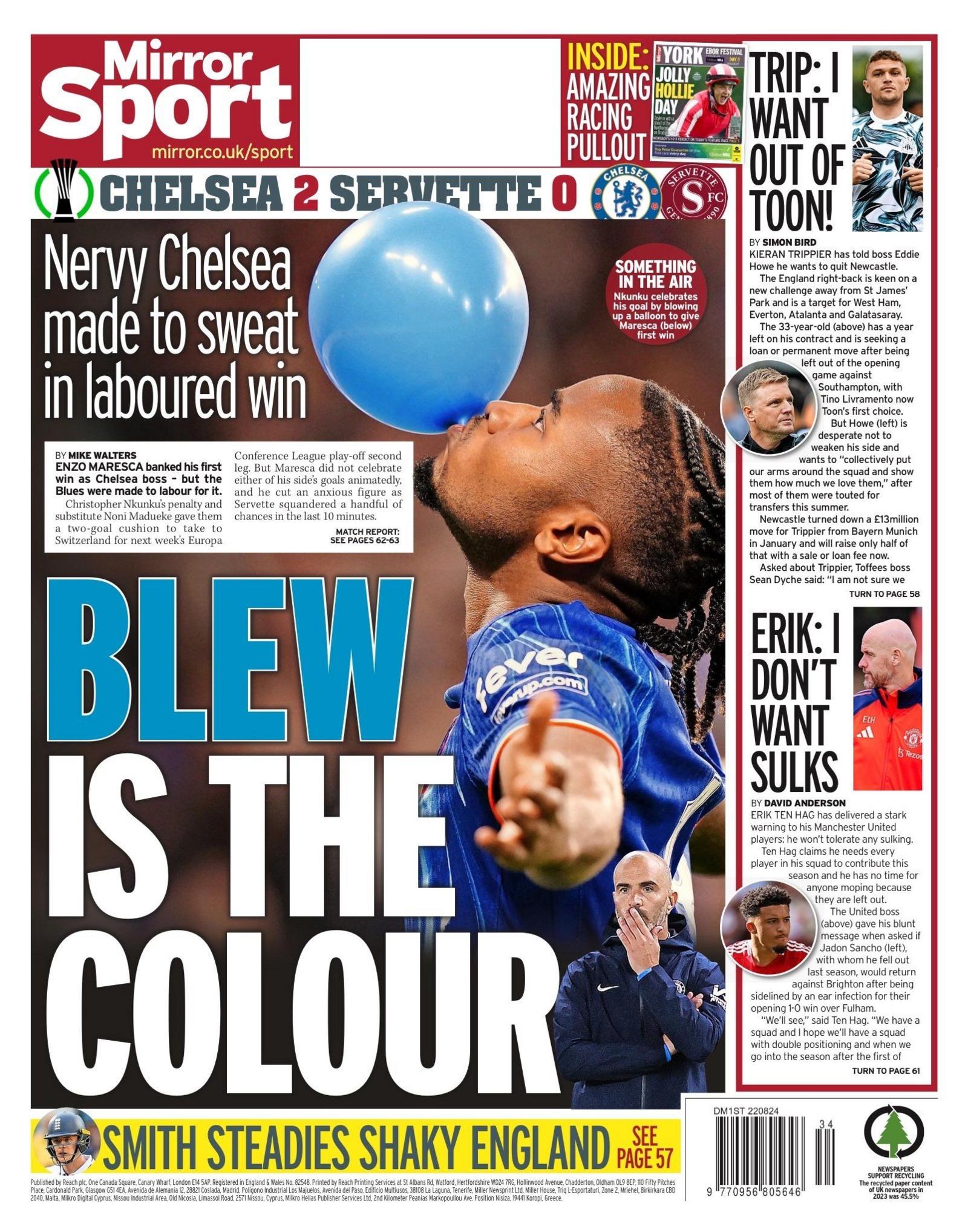 Mirror back page