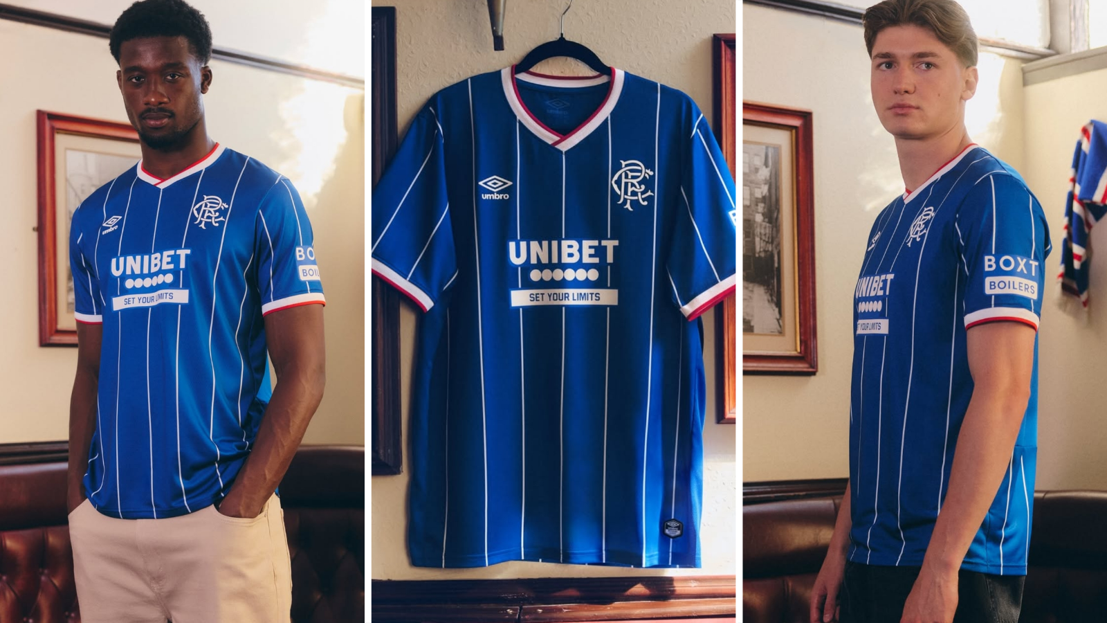 Rangers players wear 2026-27 home shirt