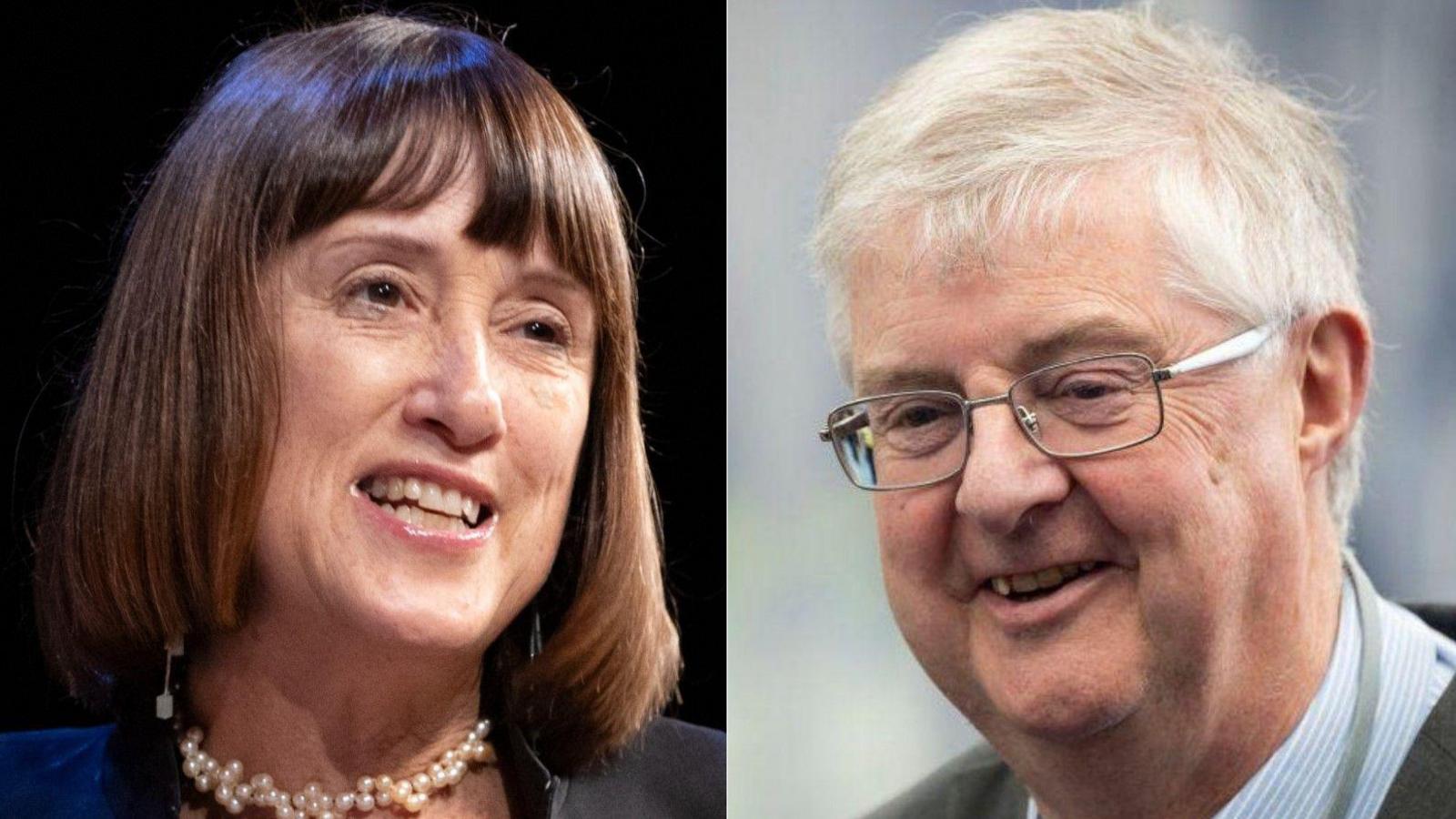 Two pictures side-by-side of Jane Dodds and Mark Drakeford.