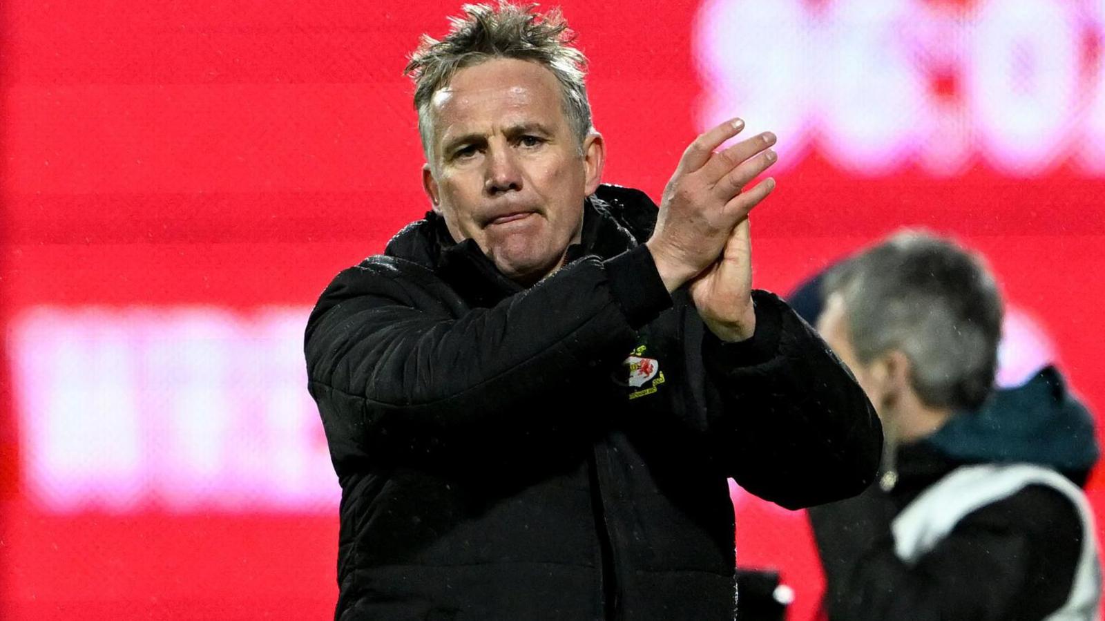 Wrexham boss Phil Parkinson applauds
