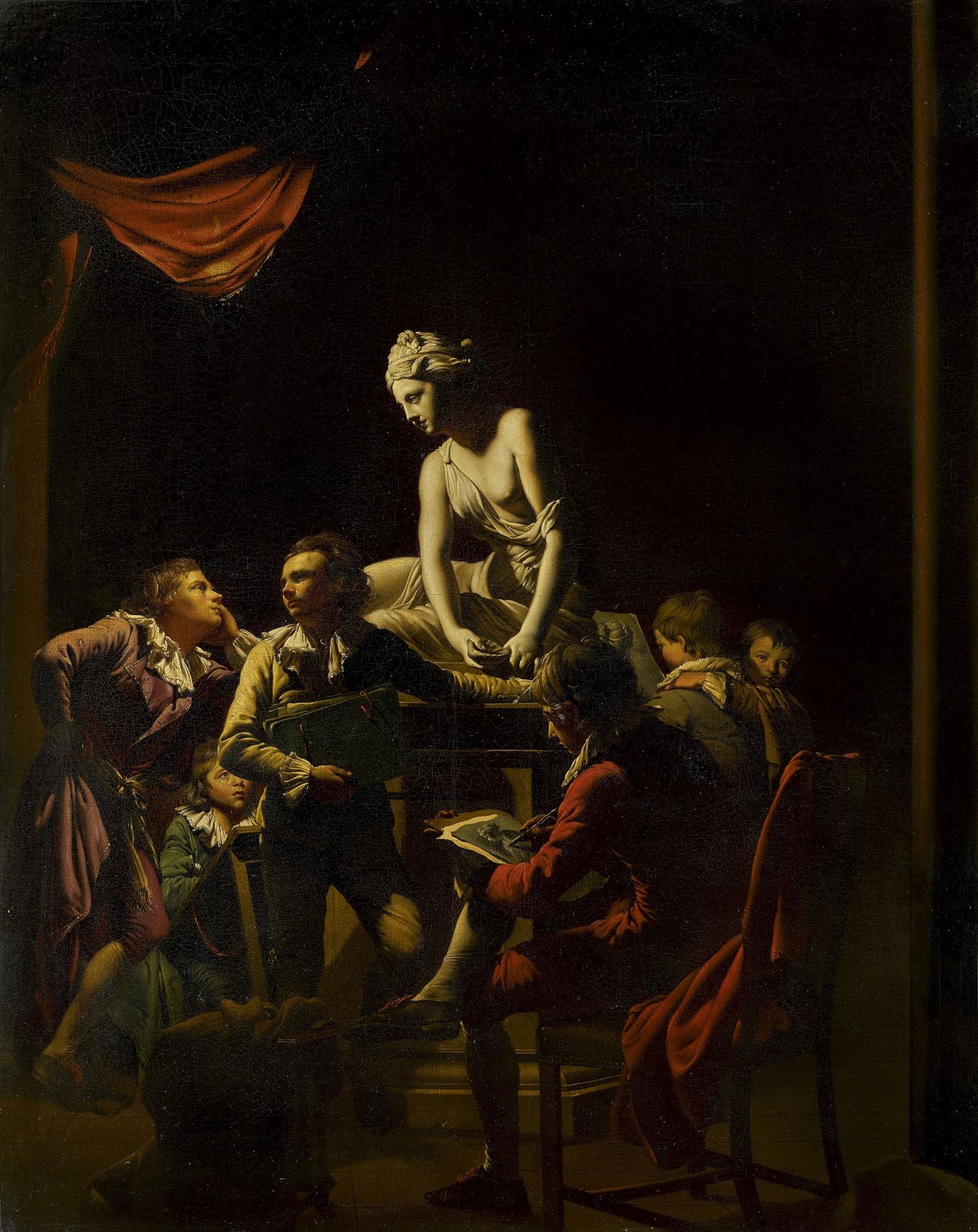 An Academy by Lamplight Joseph Wright of Derby