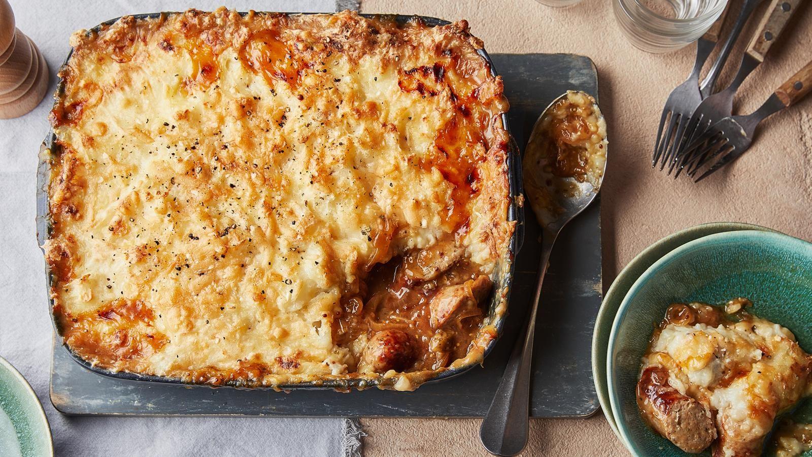 Sausage and mash pie