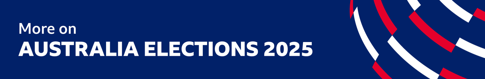 A banner that says More on Australia Elections 2025