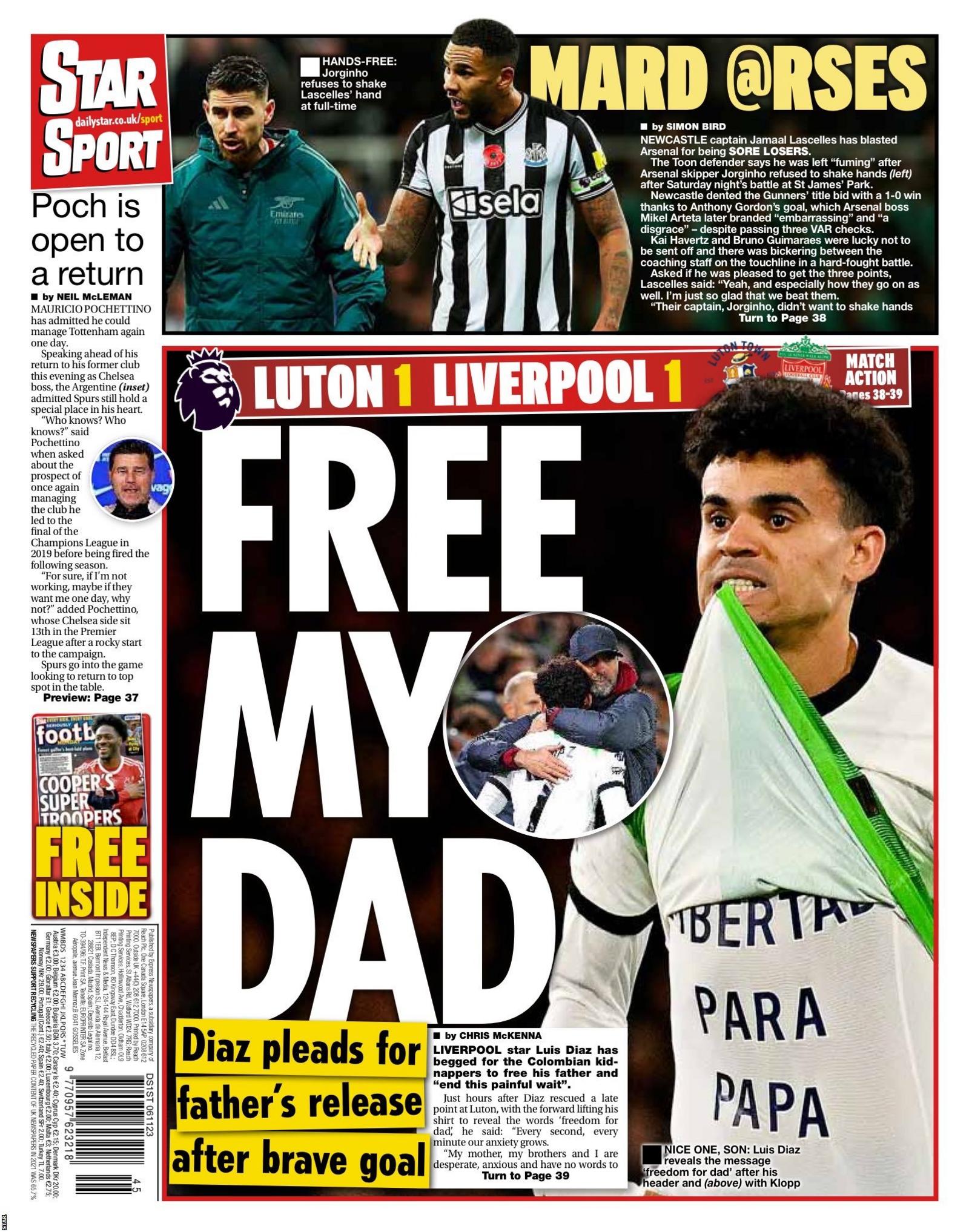 Monday's Daily Star