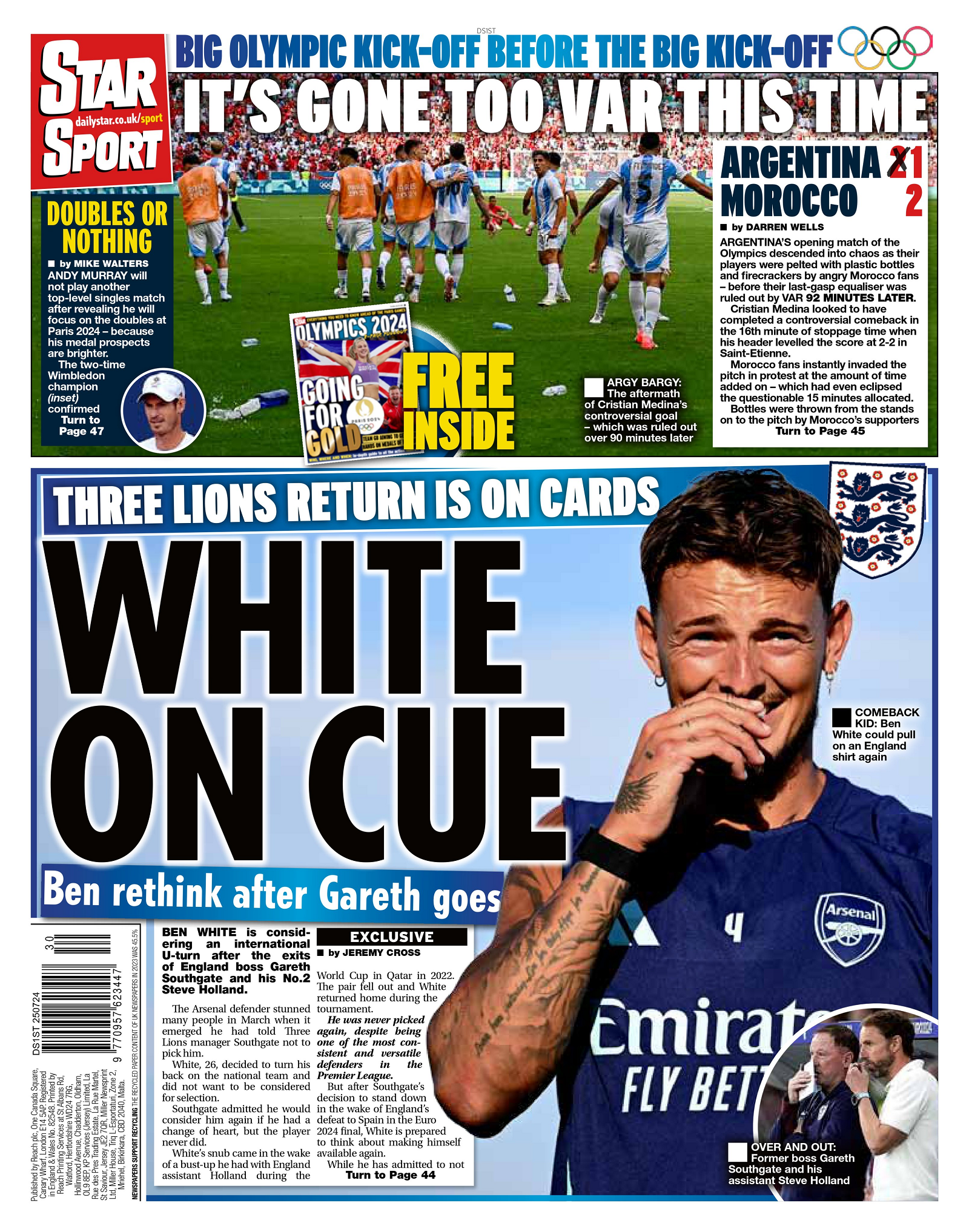 Daily Star back page