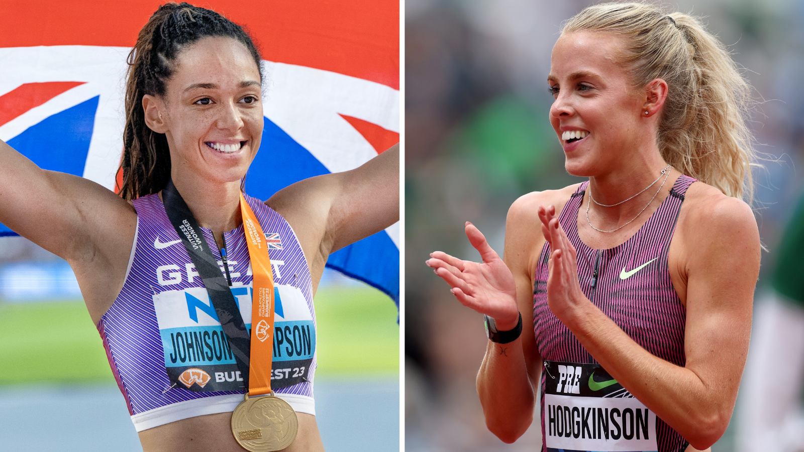 Katarina Johnson-Thompson and Keely Hodgkinson