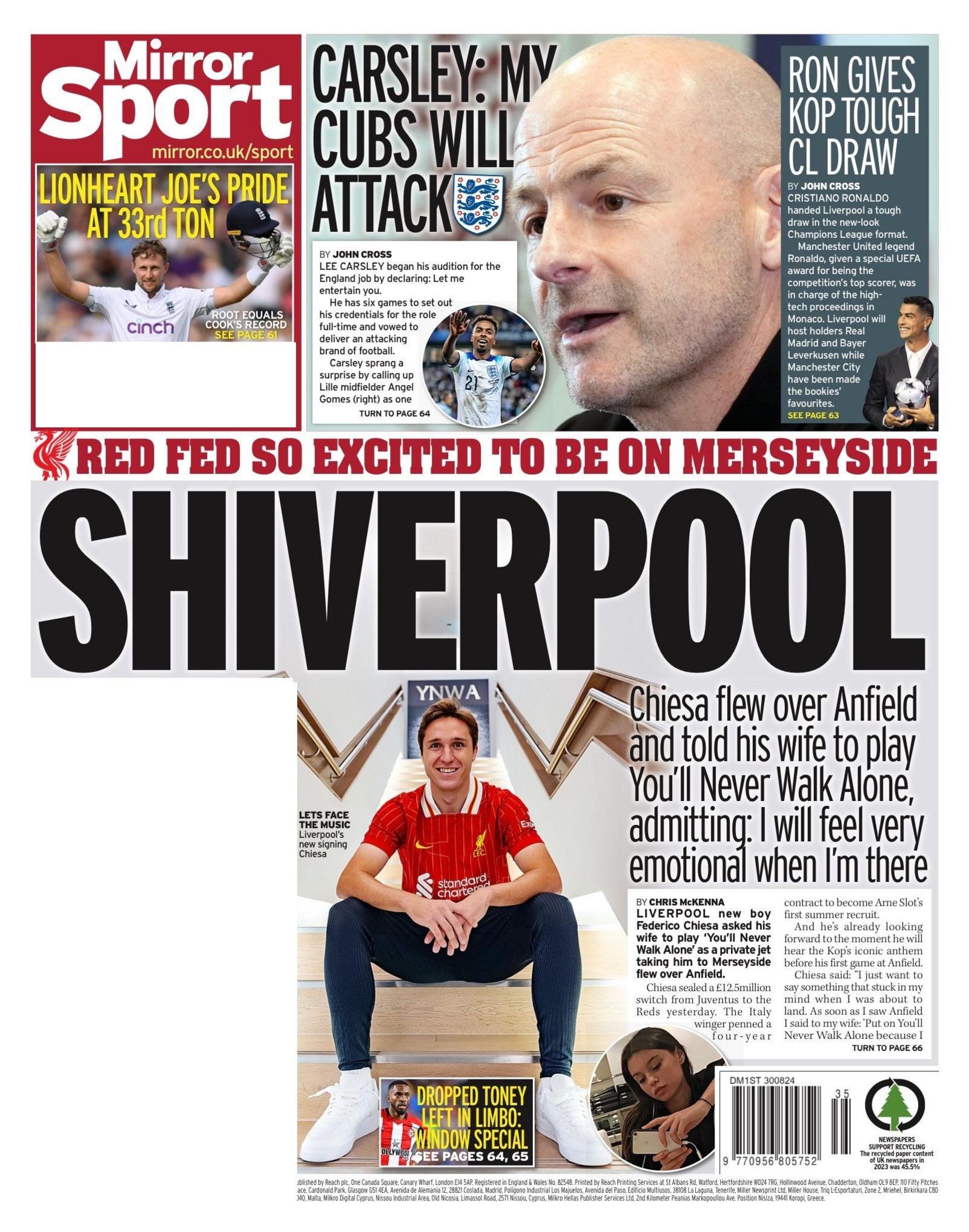 Mirror back page