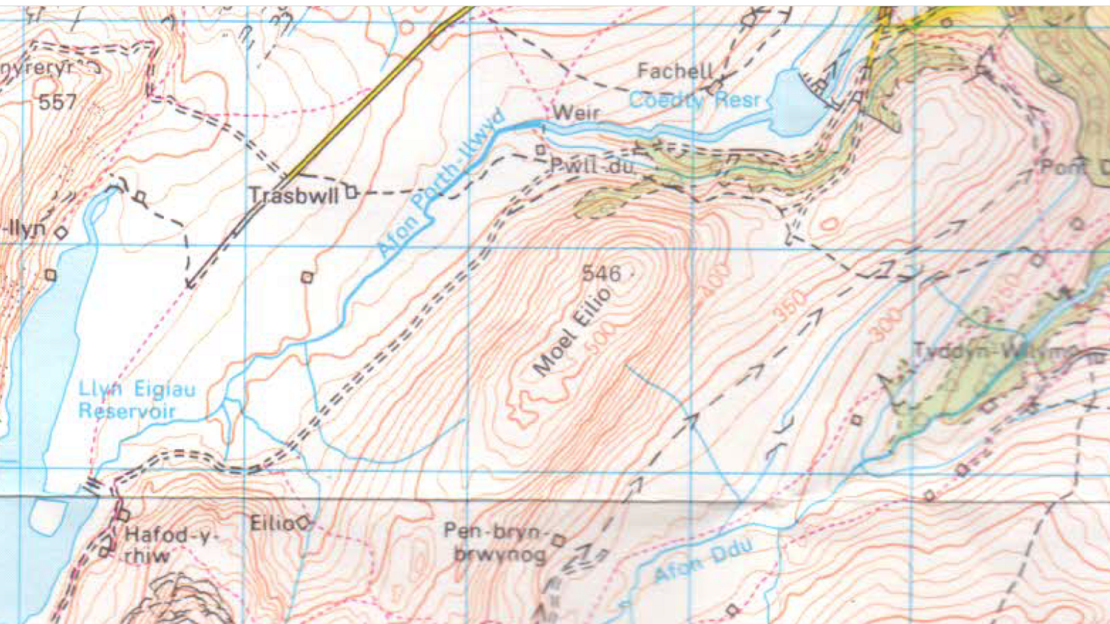 Map o ardal yr argaeau