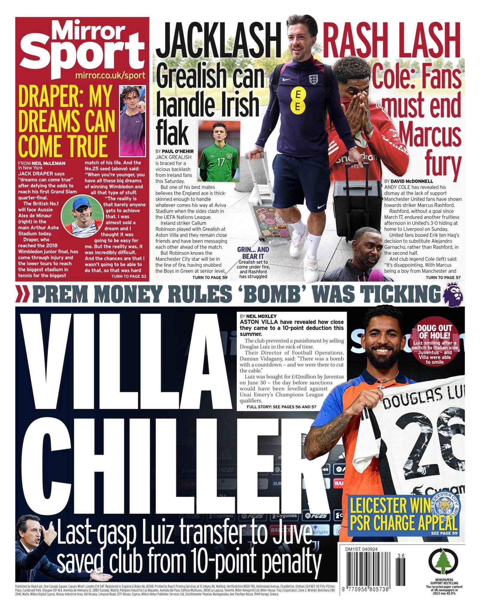 Mirror back page