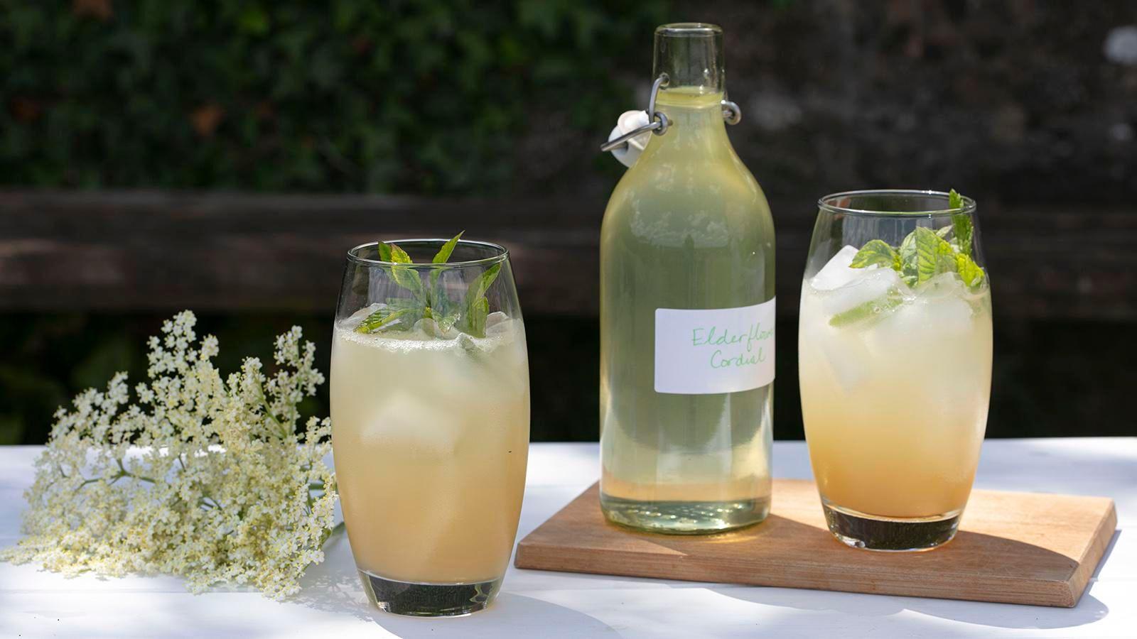 Apple elderflower cooler