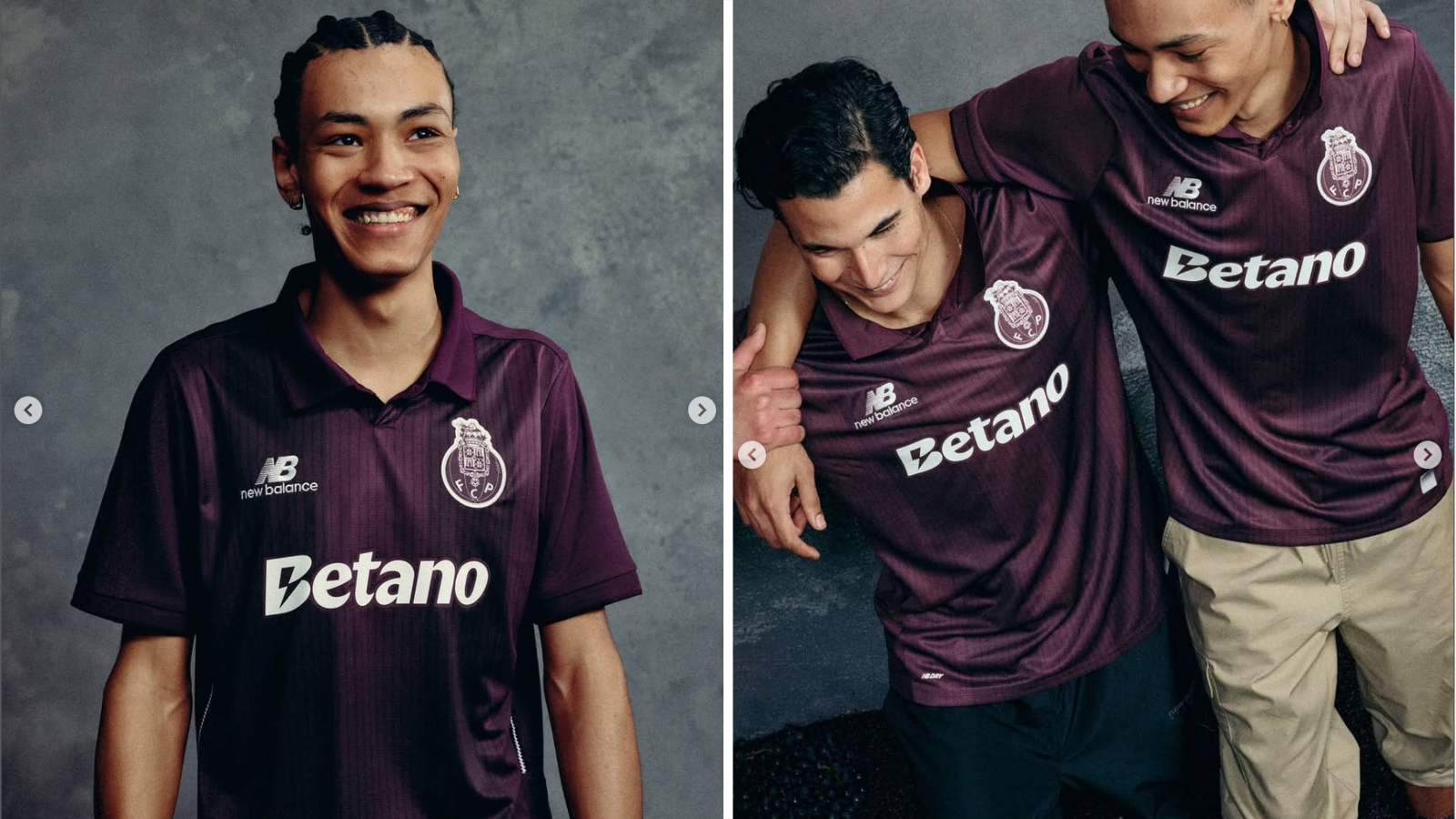 Models wear 2026-27 Porto away shirt
