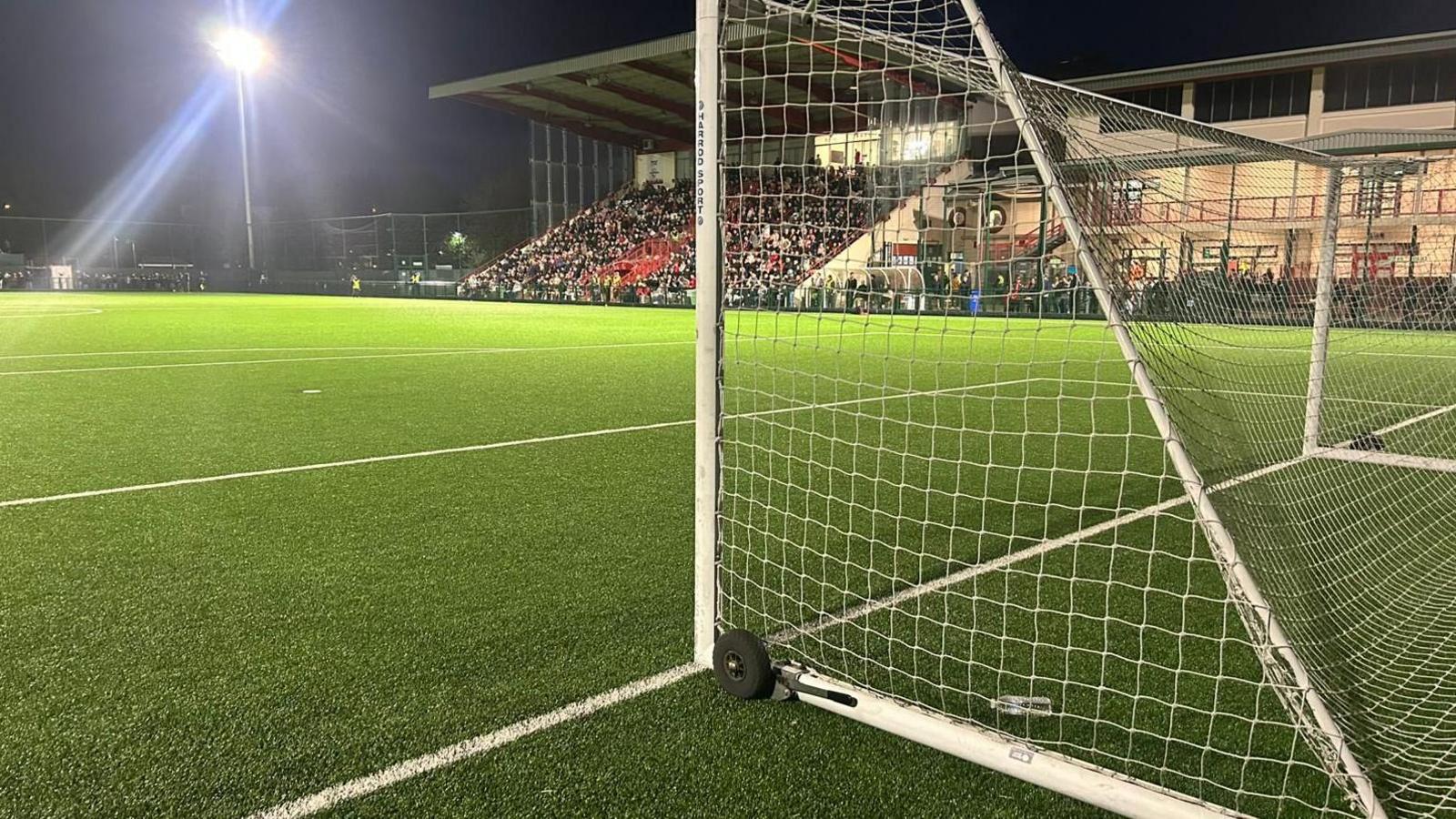 The goal at the Janvrin Road end of Springfield