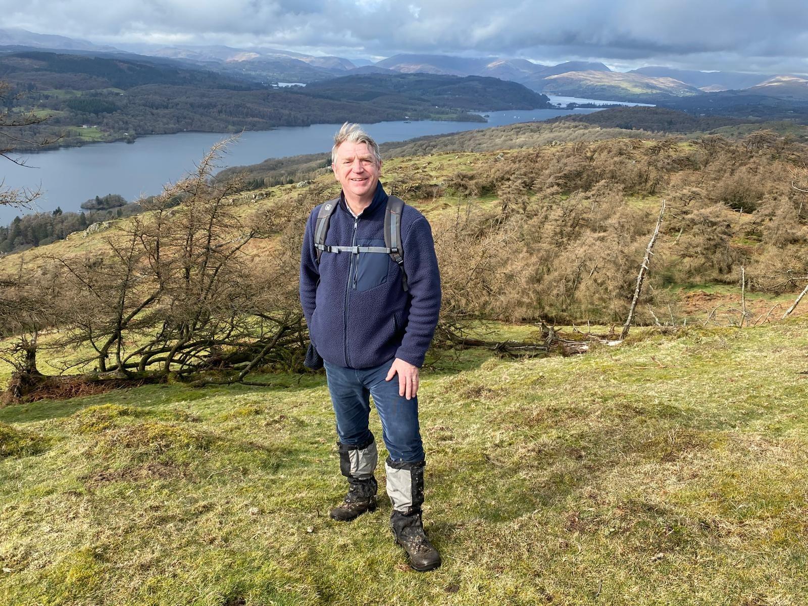 Marco Gabbiadini out for a walk in the fells