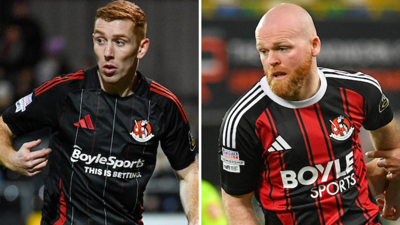 Jarlath O'Rourke and Ross Clarke