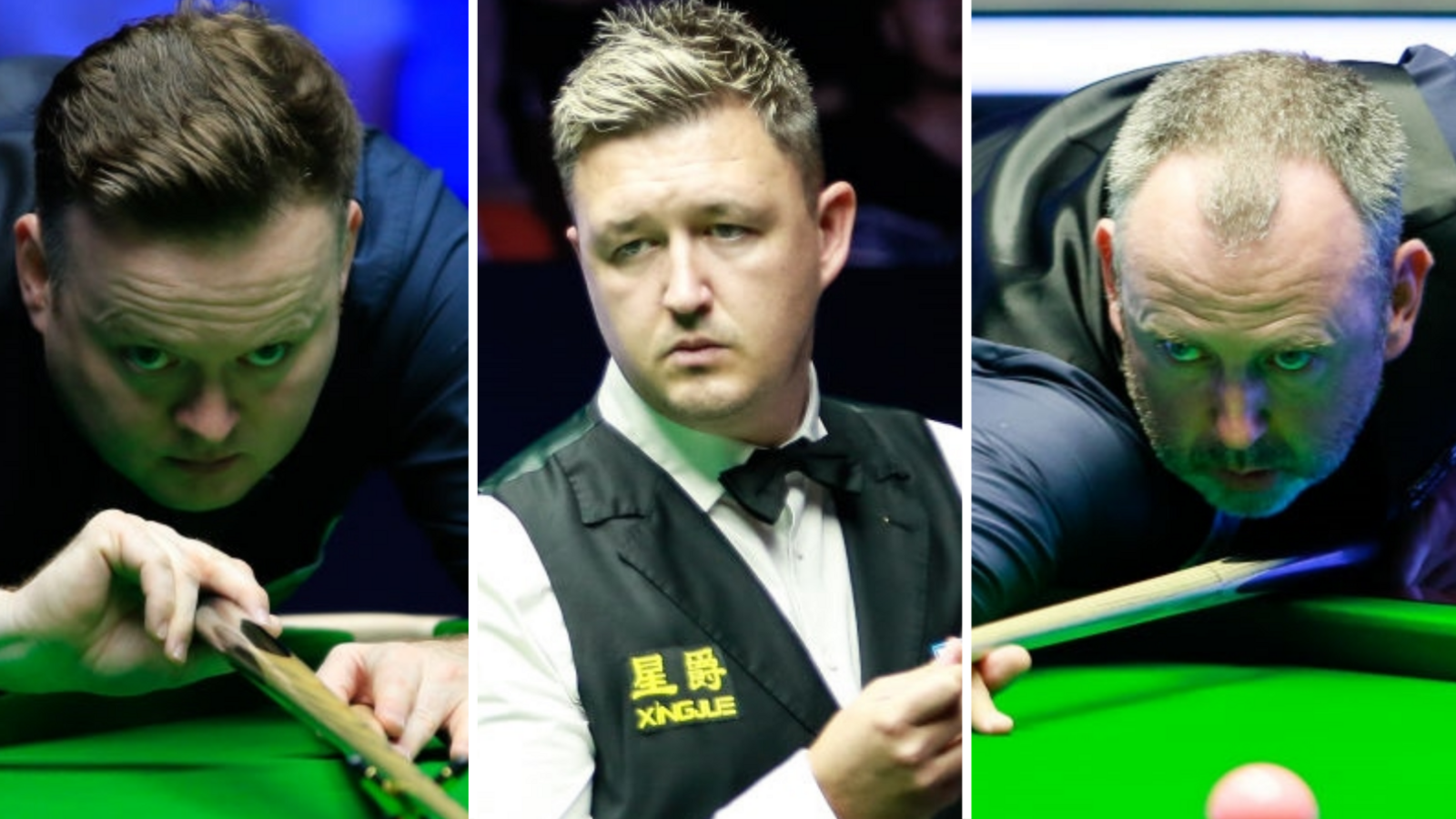 Shaun Murphy, Kyren Wilson and Mark Williams