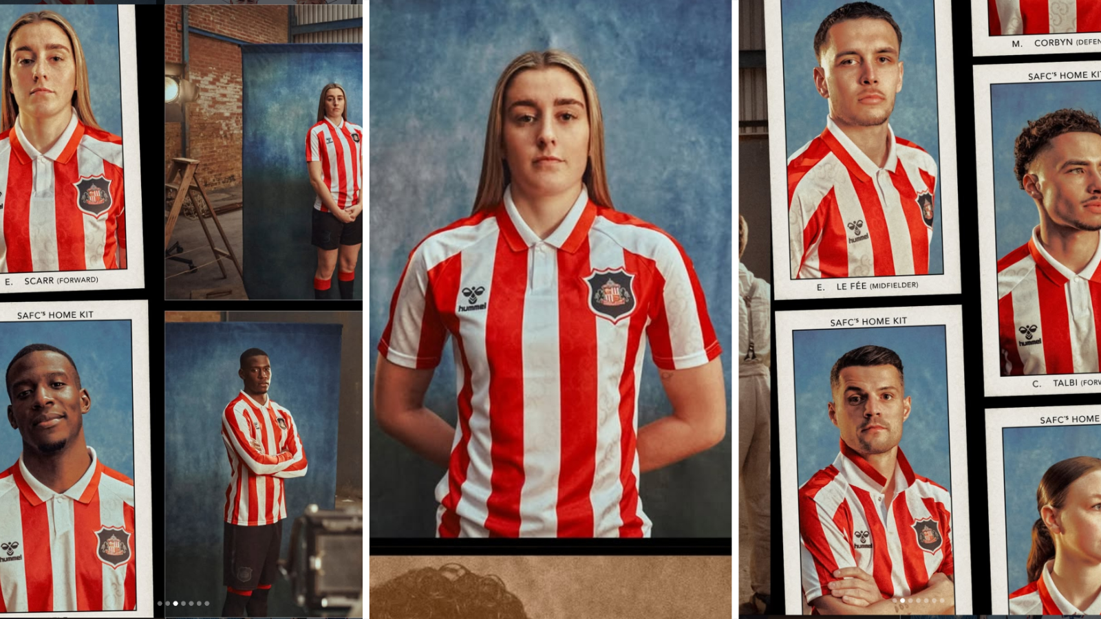 Sunderland men's and women's players wear 2026-27 home shirt