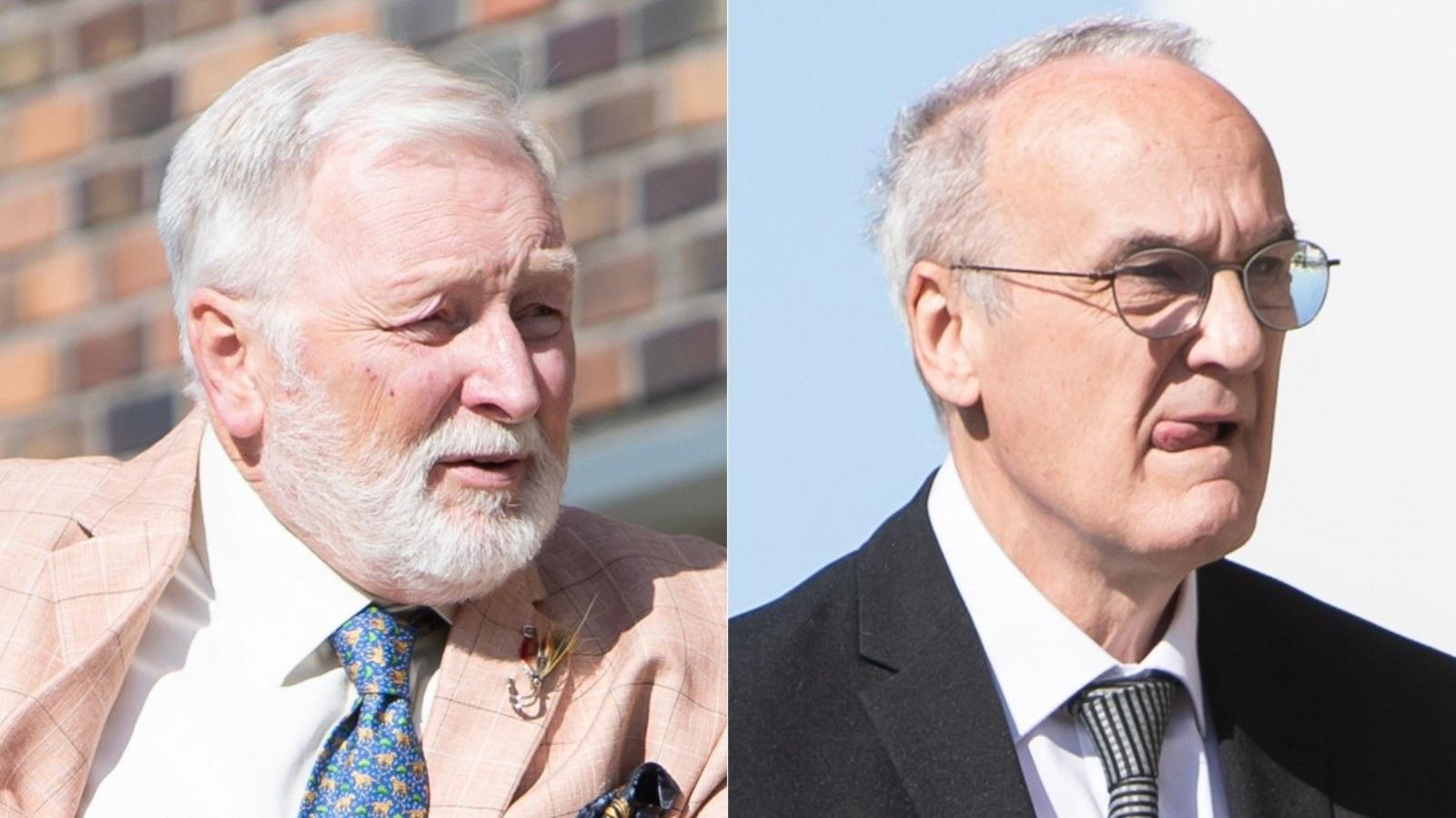 Angus Riddell (chwith) a Robin Griffiths (dde)