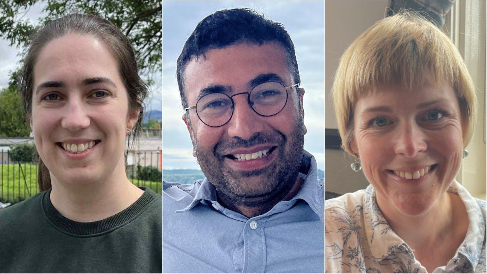 Rachel Bedwin, Hammad Hassan Rind a Leanne Parry