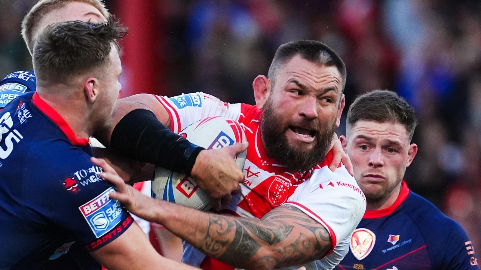 Jared Waerea-Hargreaves in action for Hull KR