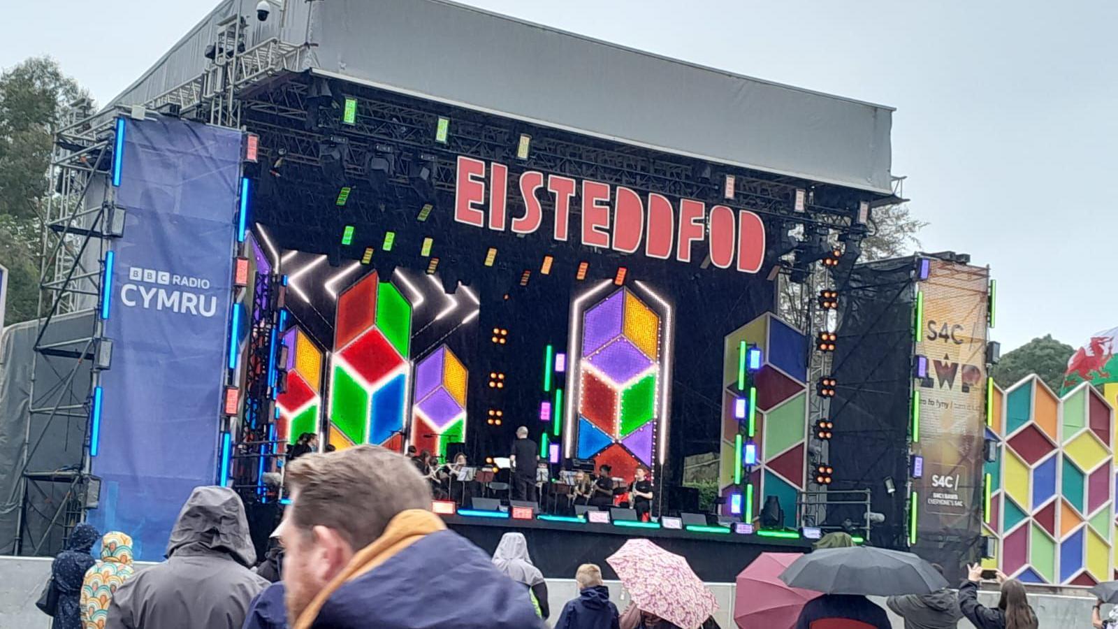 The main stage at the Eisteddfod.