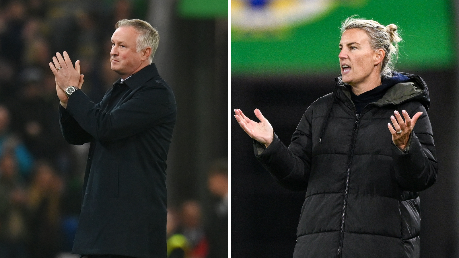 Northern Ireland managers Michael O'Neill and Tanya Oxtoby