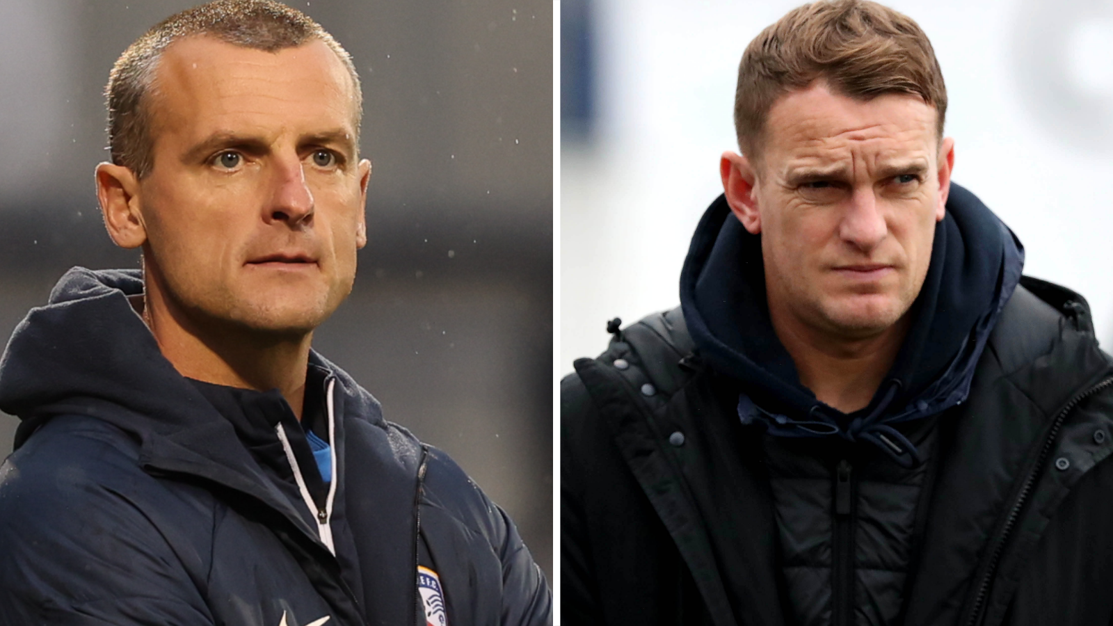 Oran Kearney and Dean Shiels