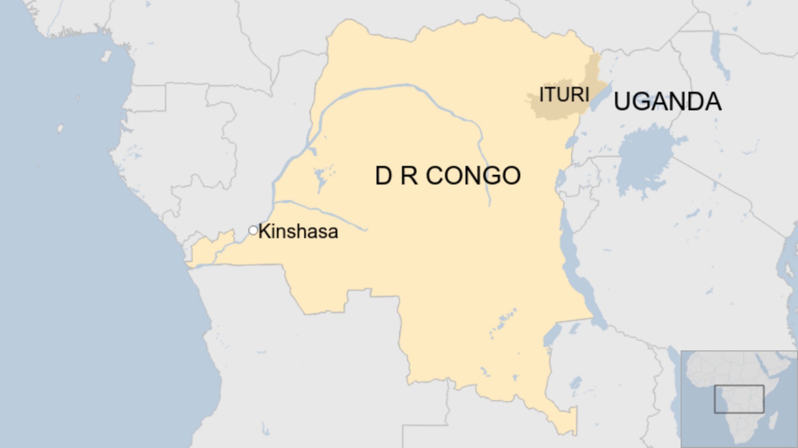 Map of DR Congo