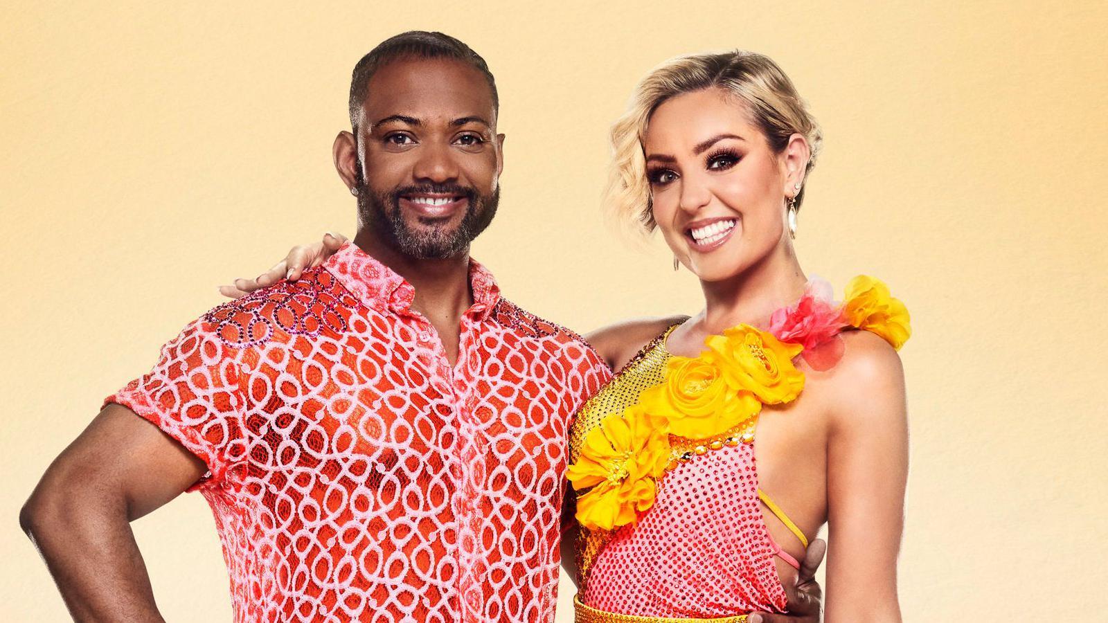 JB Gill and Amy Dowden in their official Strictly portraits 