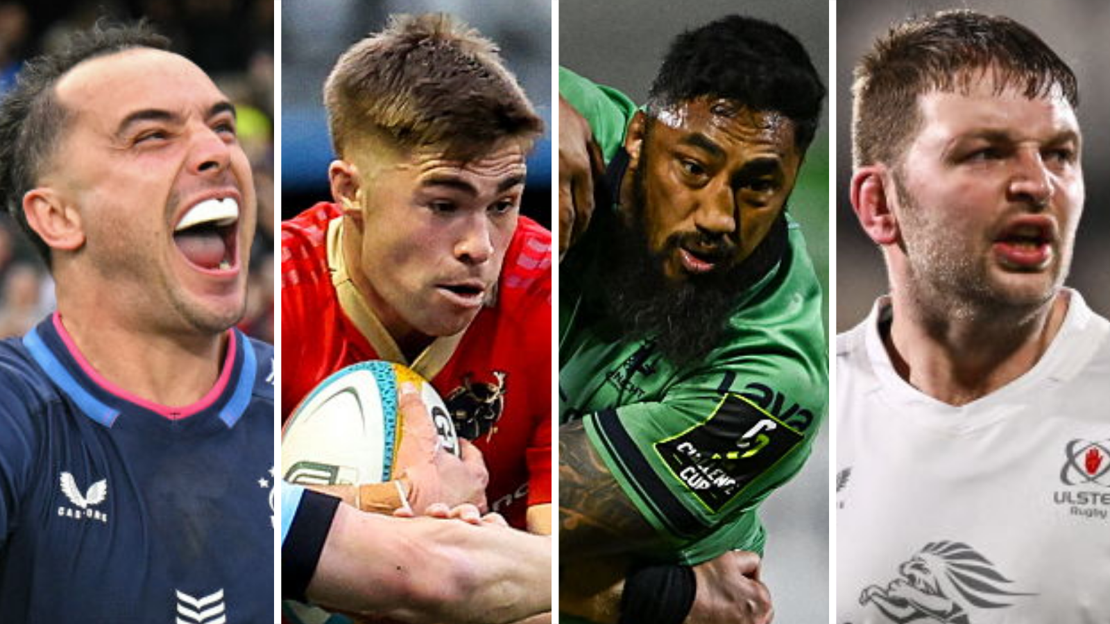 James Lowe, Jack Crowley, Bundee Aki and Iain Henderson