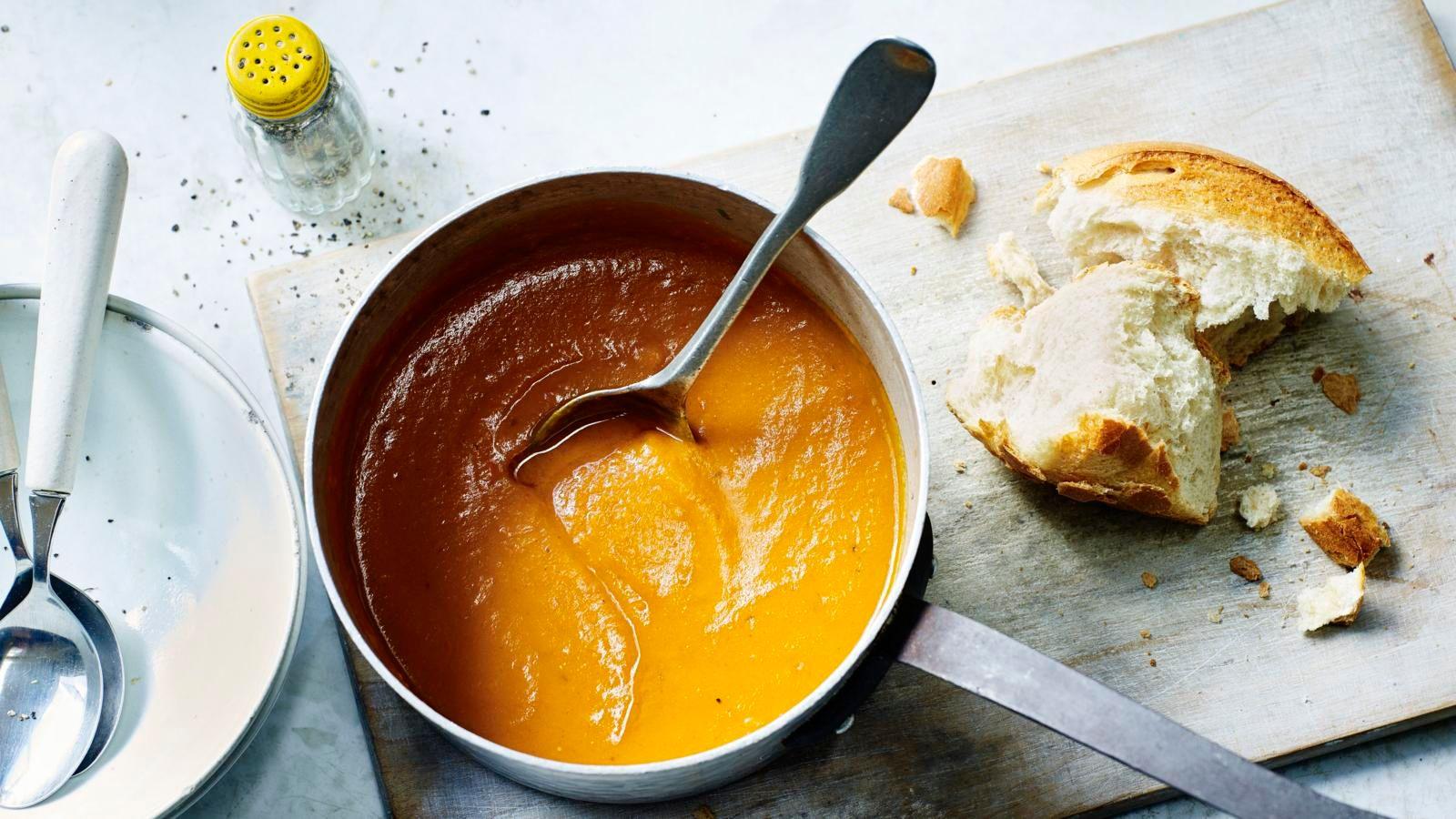 Roasted butternut squash soup