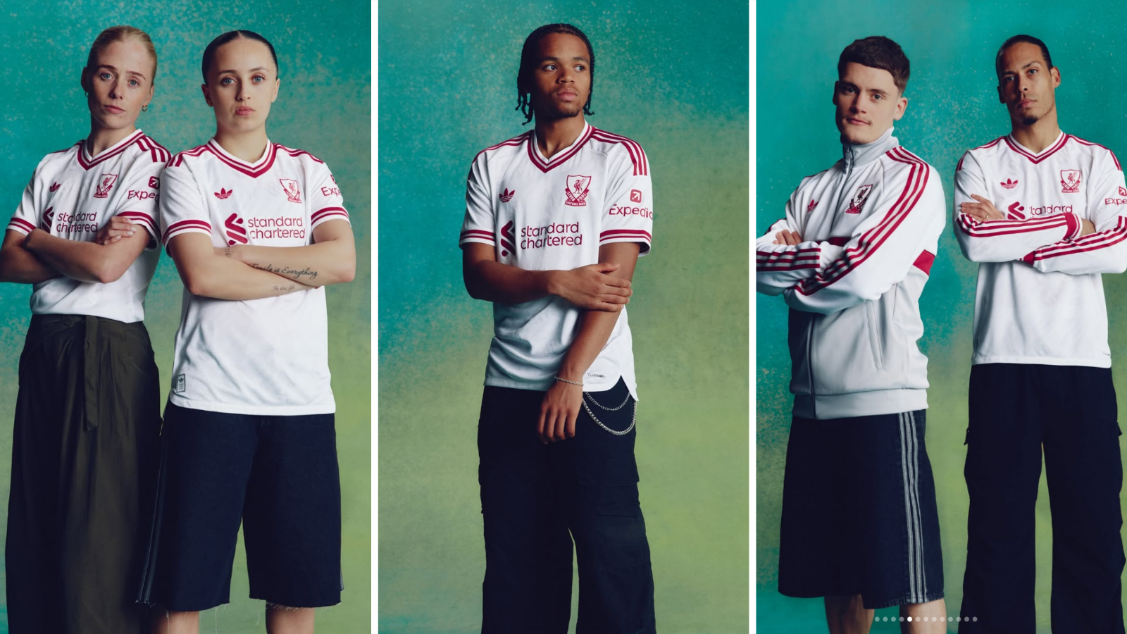 Liverpool men's and women's players wear 2026-27 away kit