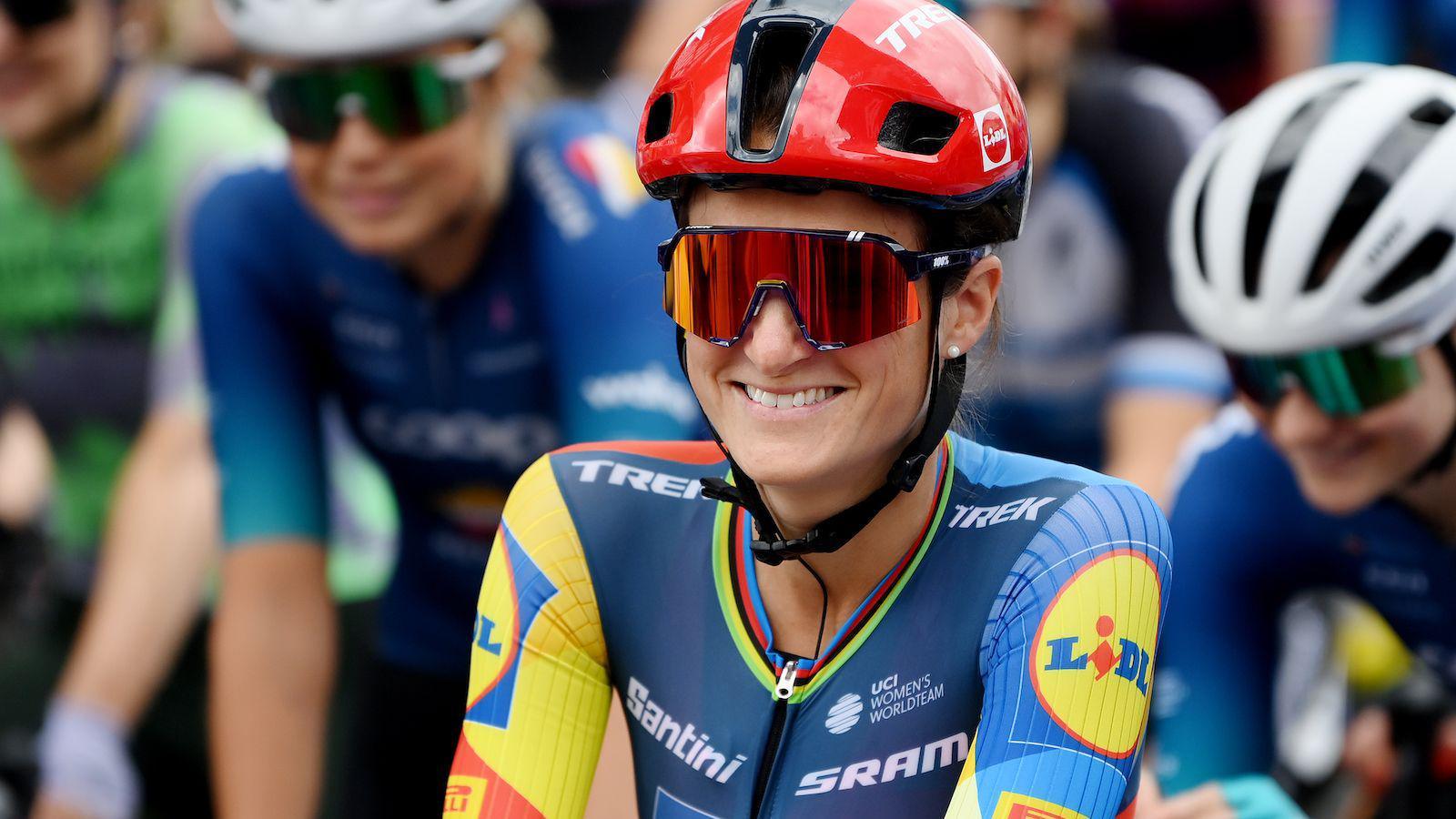 Lizzie Deignan smiles