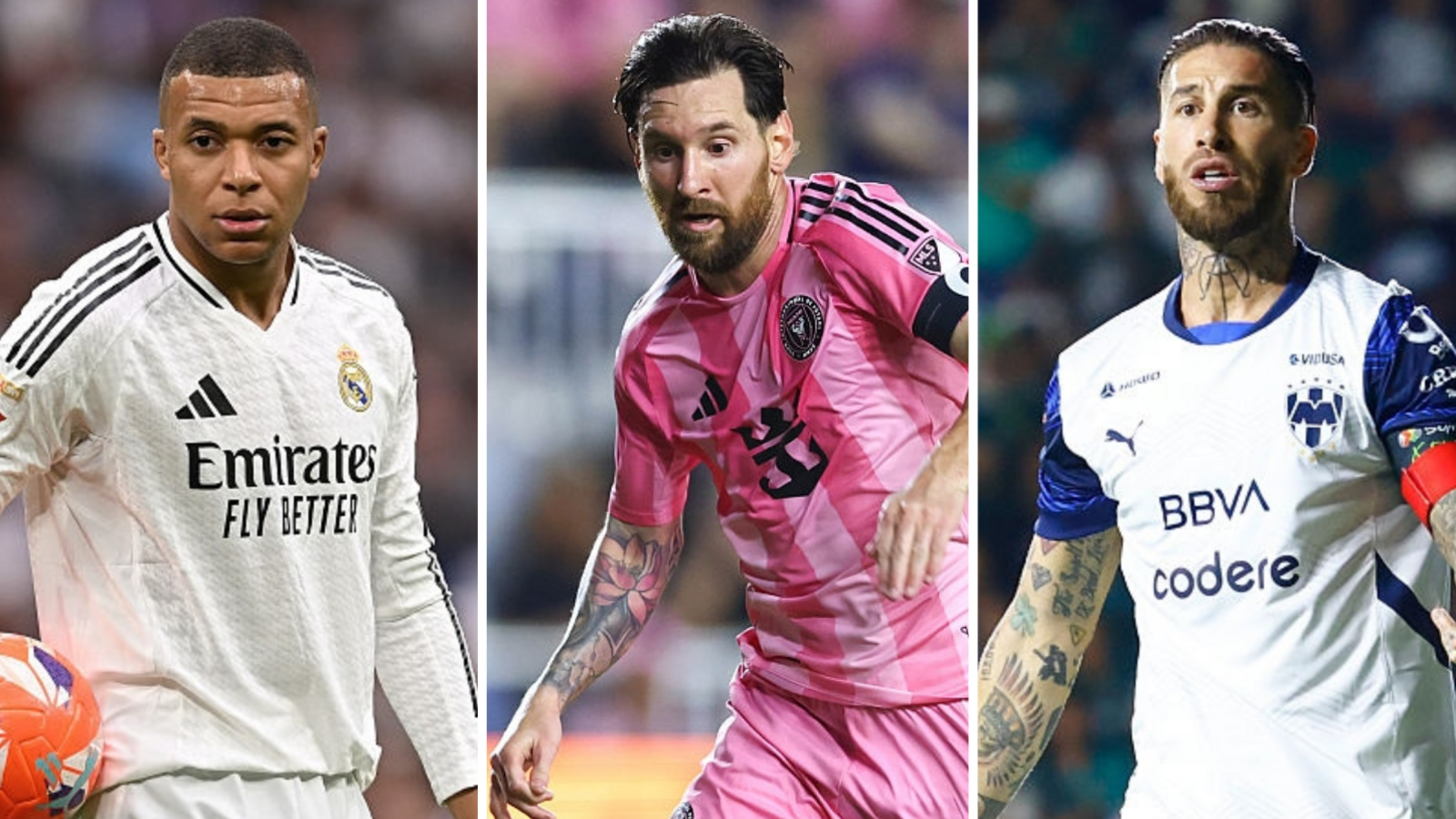 Real Madrid's Kylian Mbappe, Inter Miami's Lionel Messi and Monterrey's Sergio Ramos are among those playing at the Club World Cup